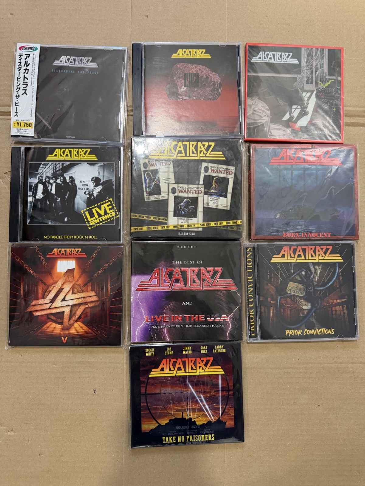 Alcatrazz 10 CD Lot Disturbing The Peace (Japan), Parole Denied, More