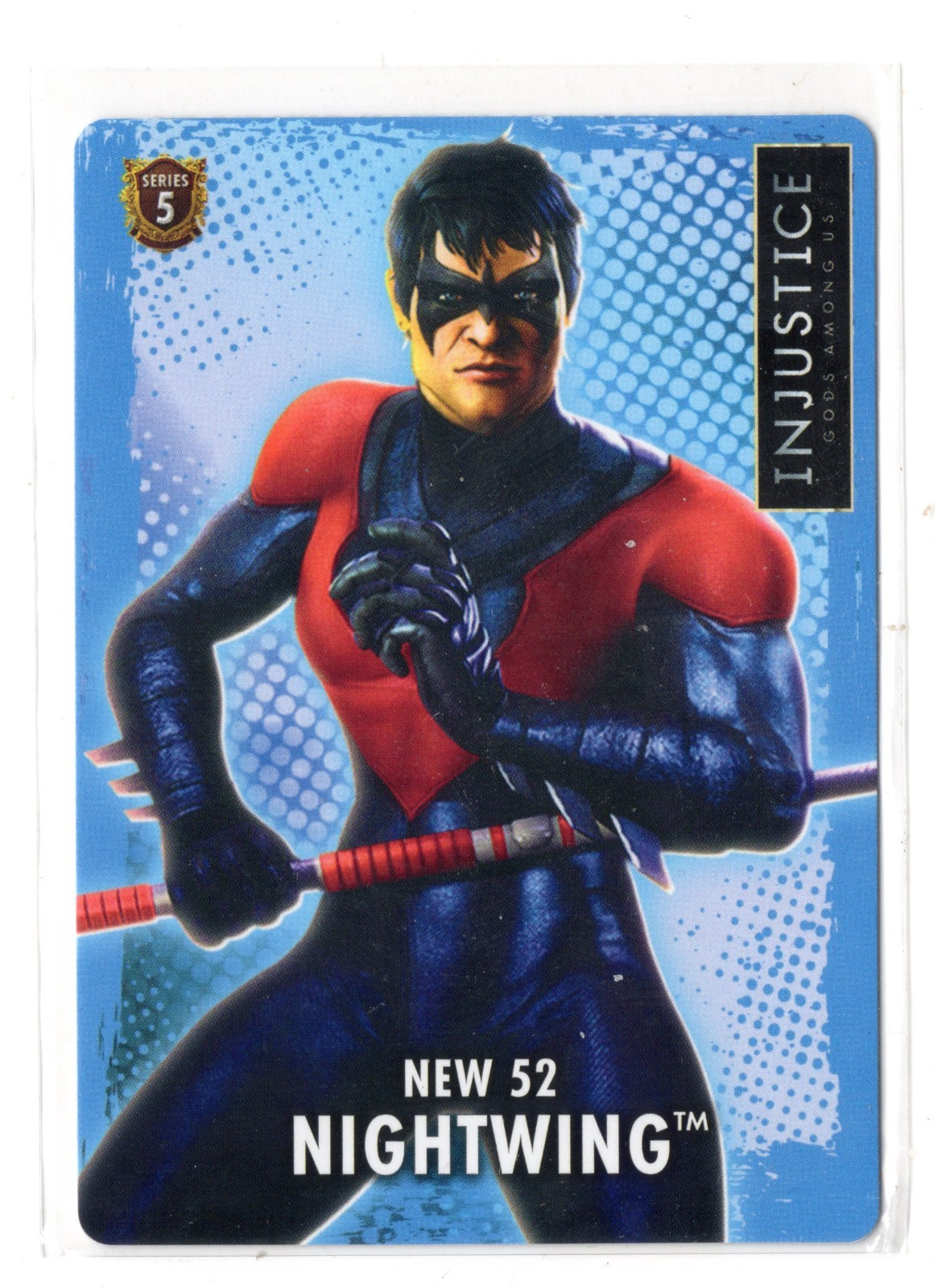 DC Injustice Gods Among Us Arcade Series 5 #43 New 52 Nightwing BASE CARD