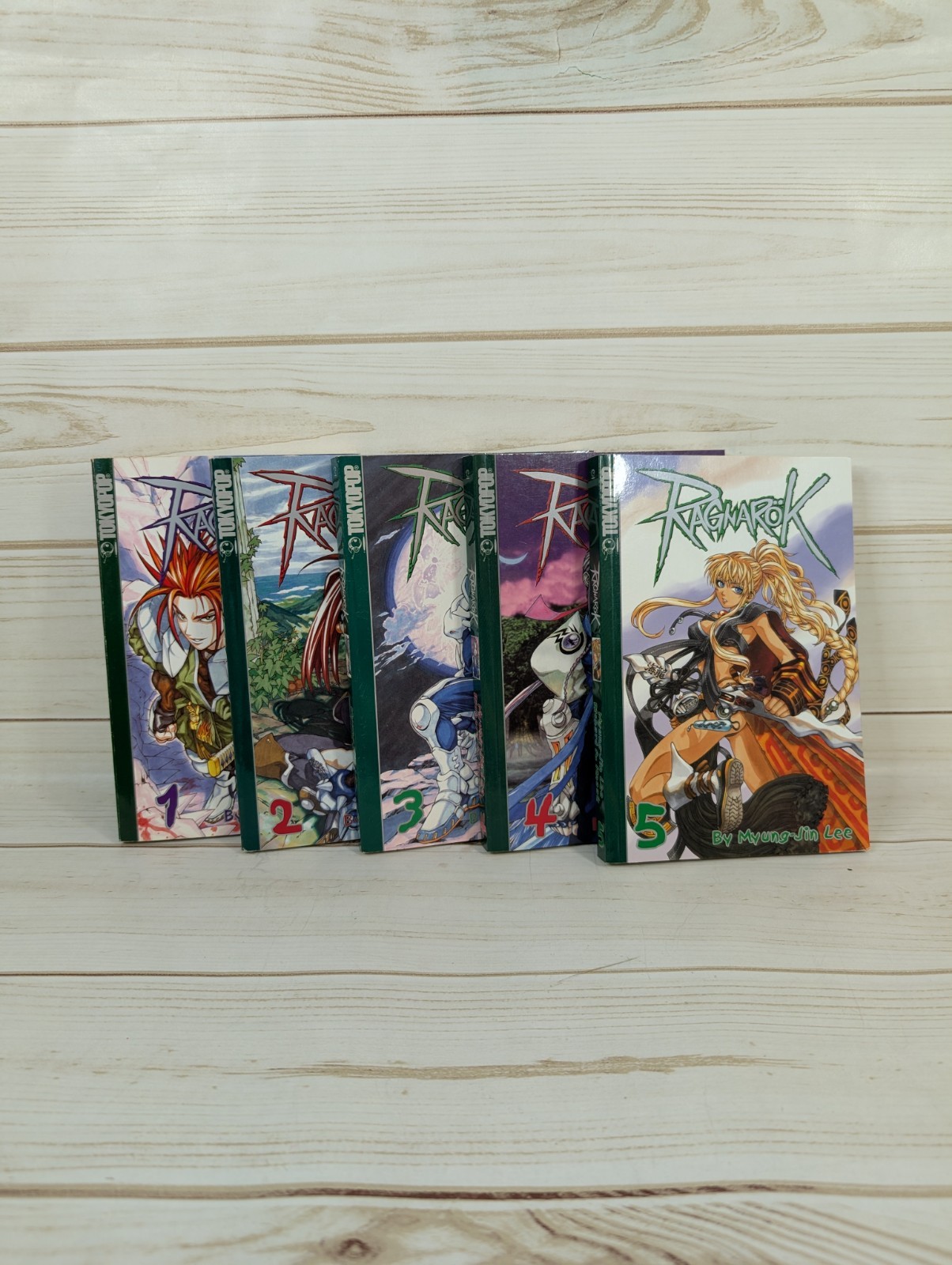 Ragnarok Manga Vol 1-5 Set Myung-Jin Lee Richard A Knaak Tokyopop