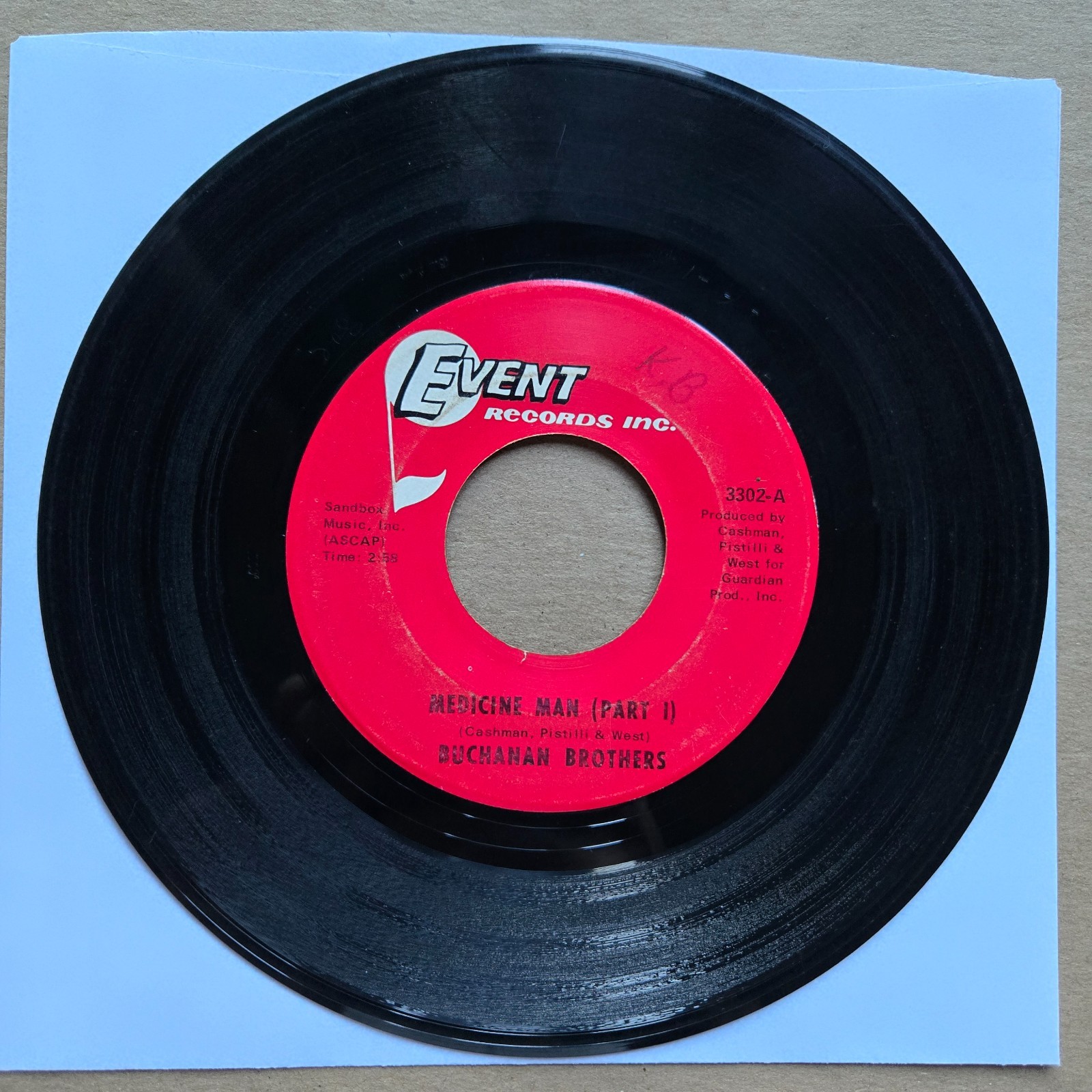 BUCHANAN BROTHERS Medicine Man 45 7" Record Vinyl