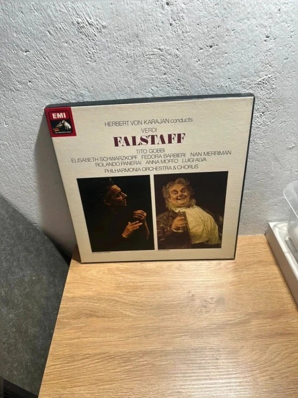 Verdi Falstaff Vinyl LP – Karajan / Philharmonia Orchestra EMI