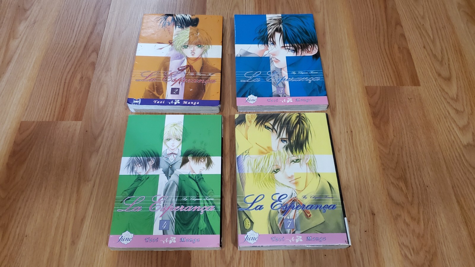 Lotto manga La Esperanca vol volume 2 3 4 7 Chigusa Kawai giugno Yaoi fumetto romantico