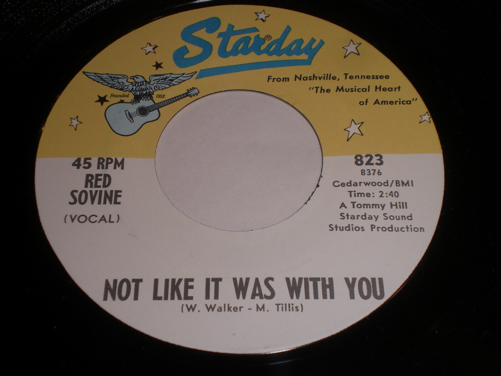 Red Sovine - Not Like It Was With You / The Maude I Slipped 45 - Starday