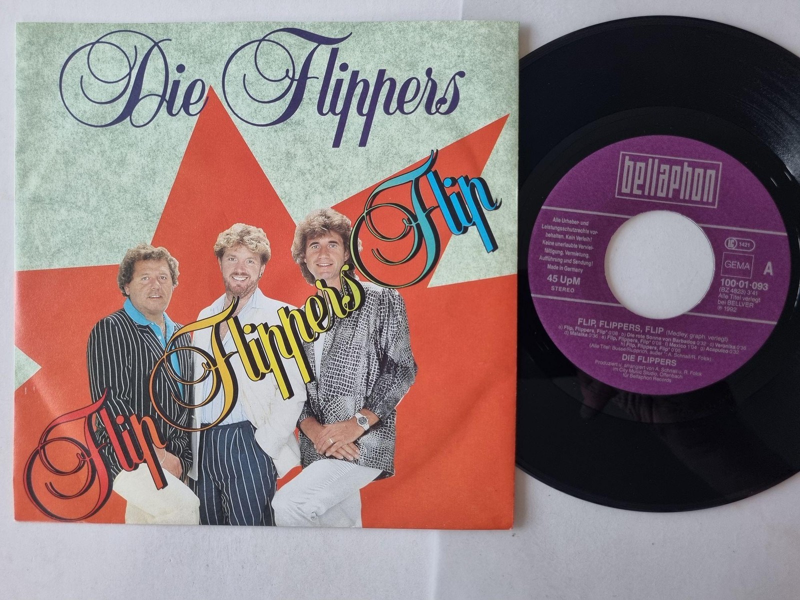 Die Flippers - Flip, Flippers, Flip 7'' Vinyl Germany