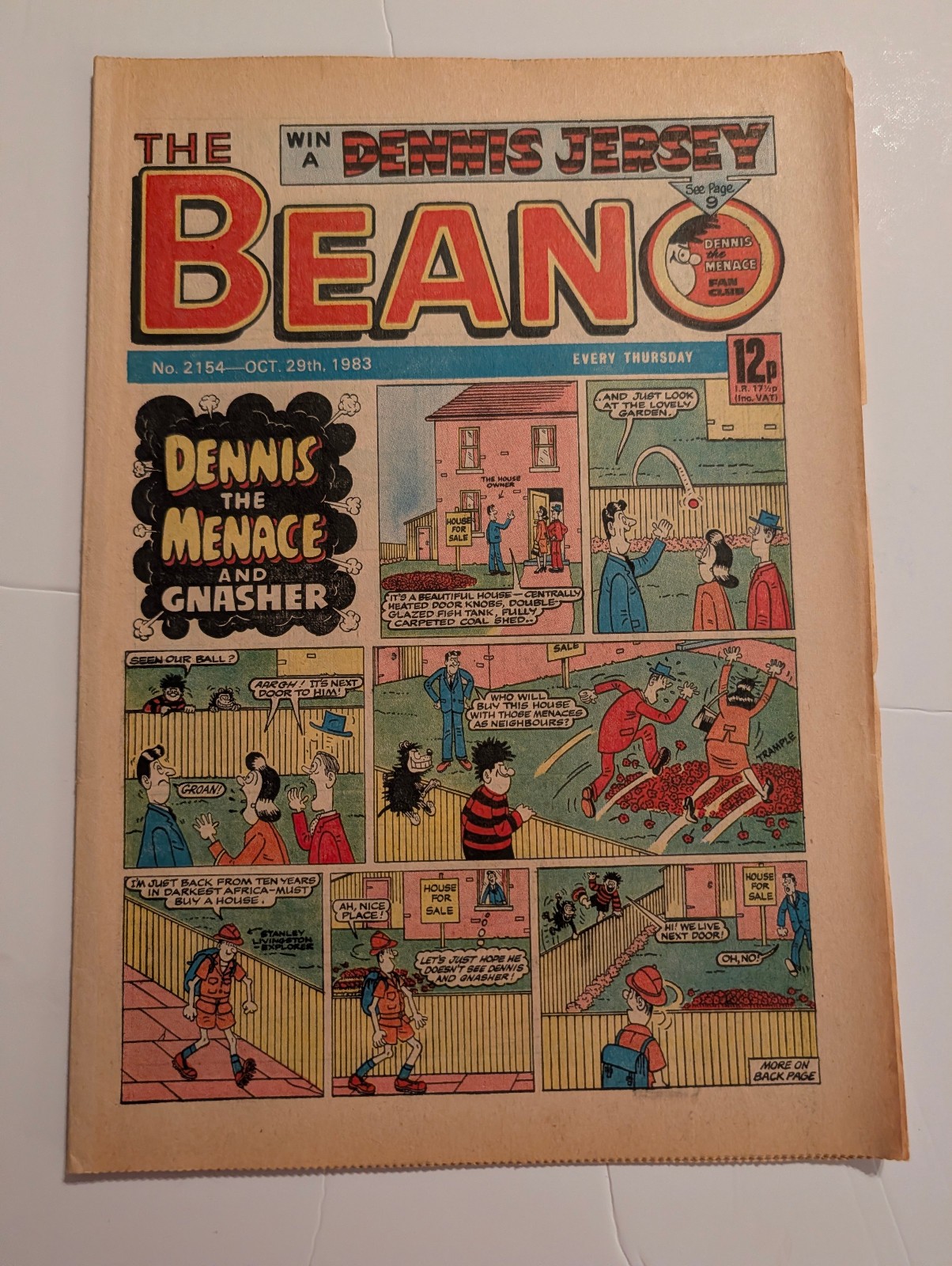 Beano Comic No 2154, October 29th 1983.
