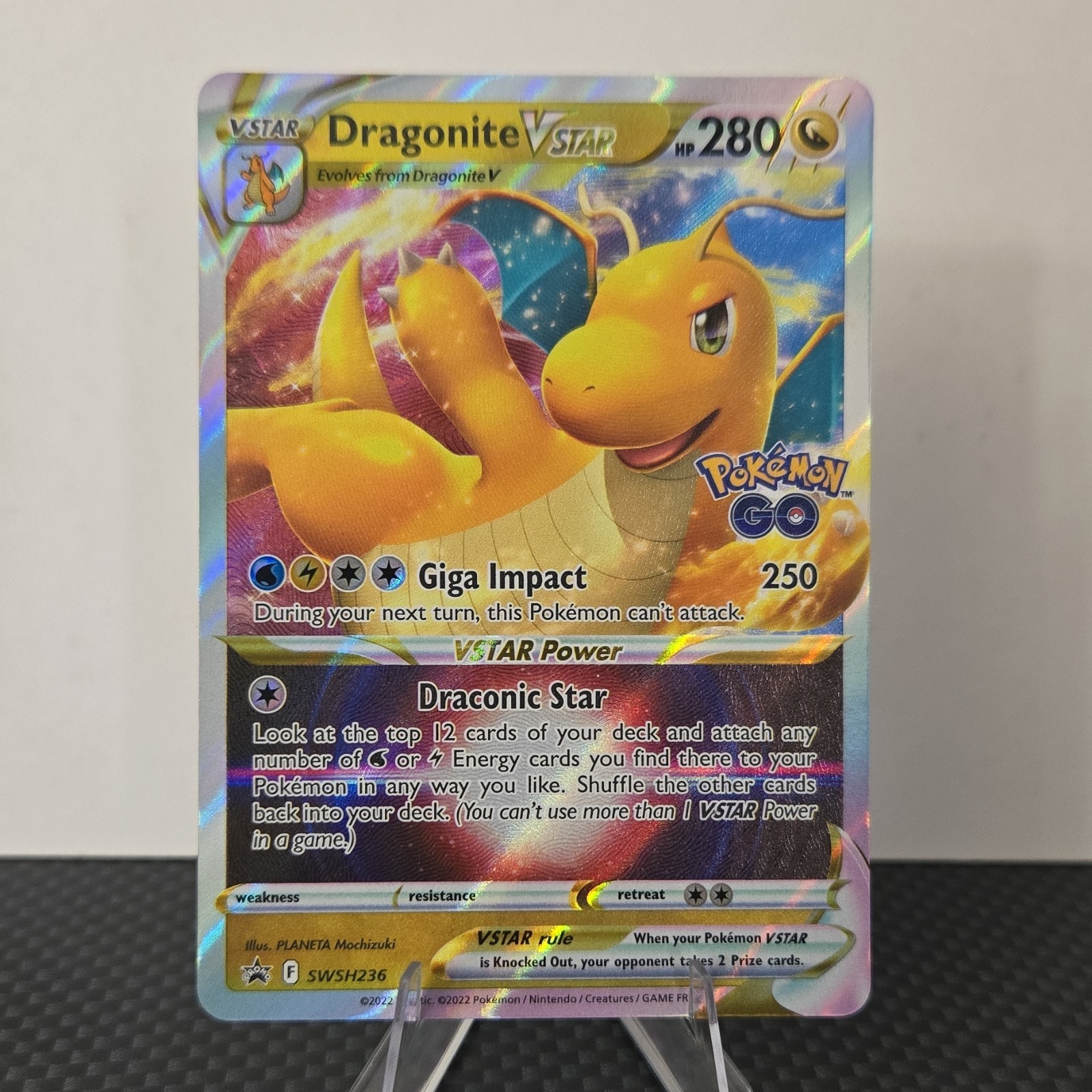 Dragonite VSTAR Pokémon GO SWSH236 Holo Promo ENG 280HP VSTAR Stage