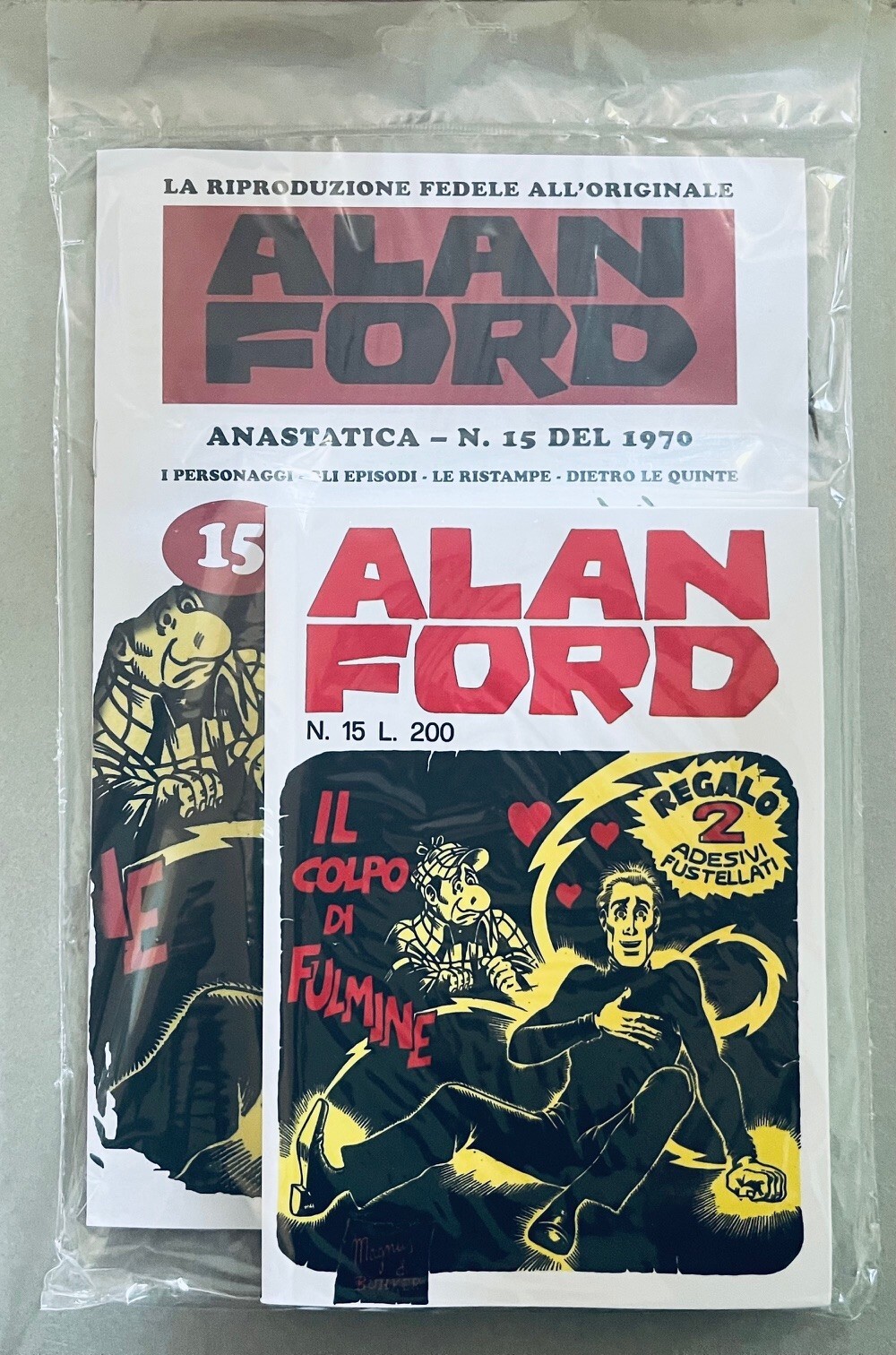 ALAN FORD ANASTATICA N°15 BLISTERATO CON ADESIVI