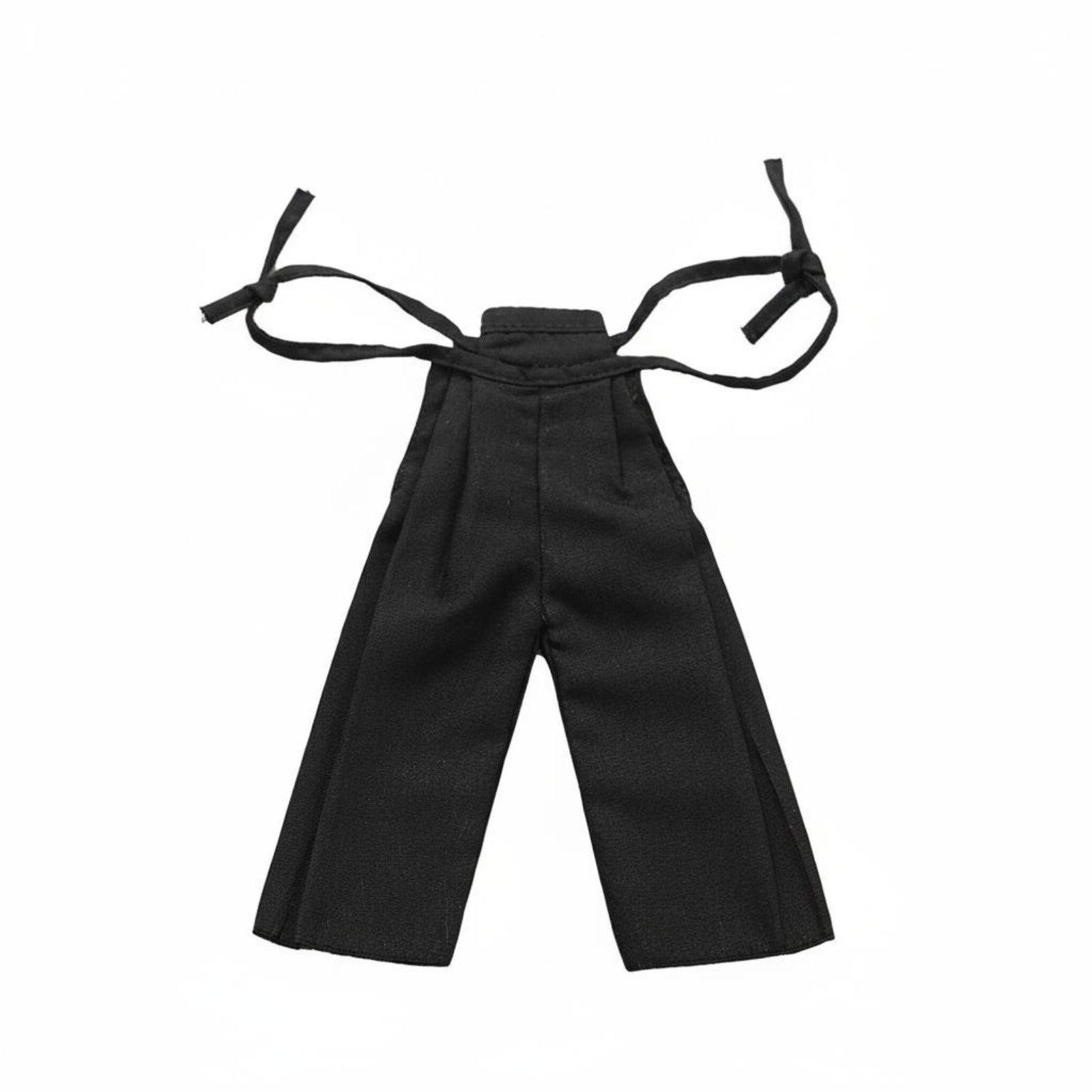 Pantaloni Scuri Per Action Figure Con Cinturini, In Tessuto, Scala