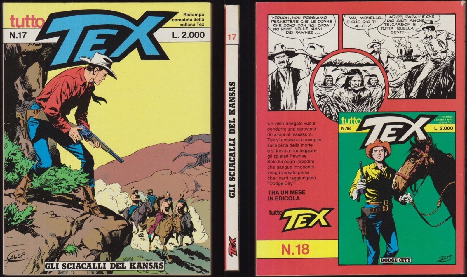 TUTTO TEX 17 GLI SCIACALLI DEL KANSAS - APRILE 4/1987 "PERFETTO"