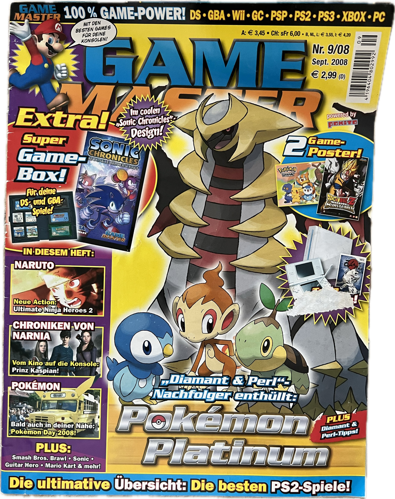 Pokemon Fumetto 9/08 Game Master Anime