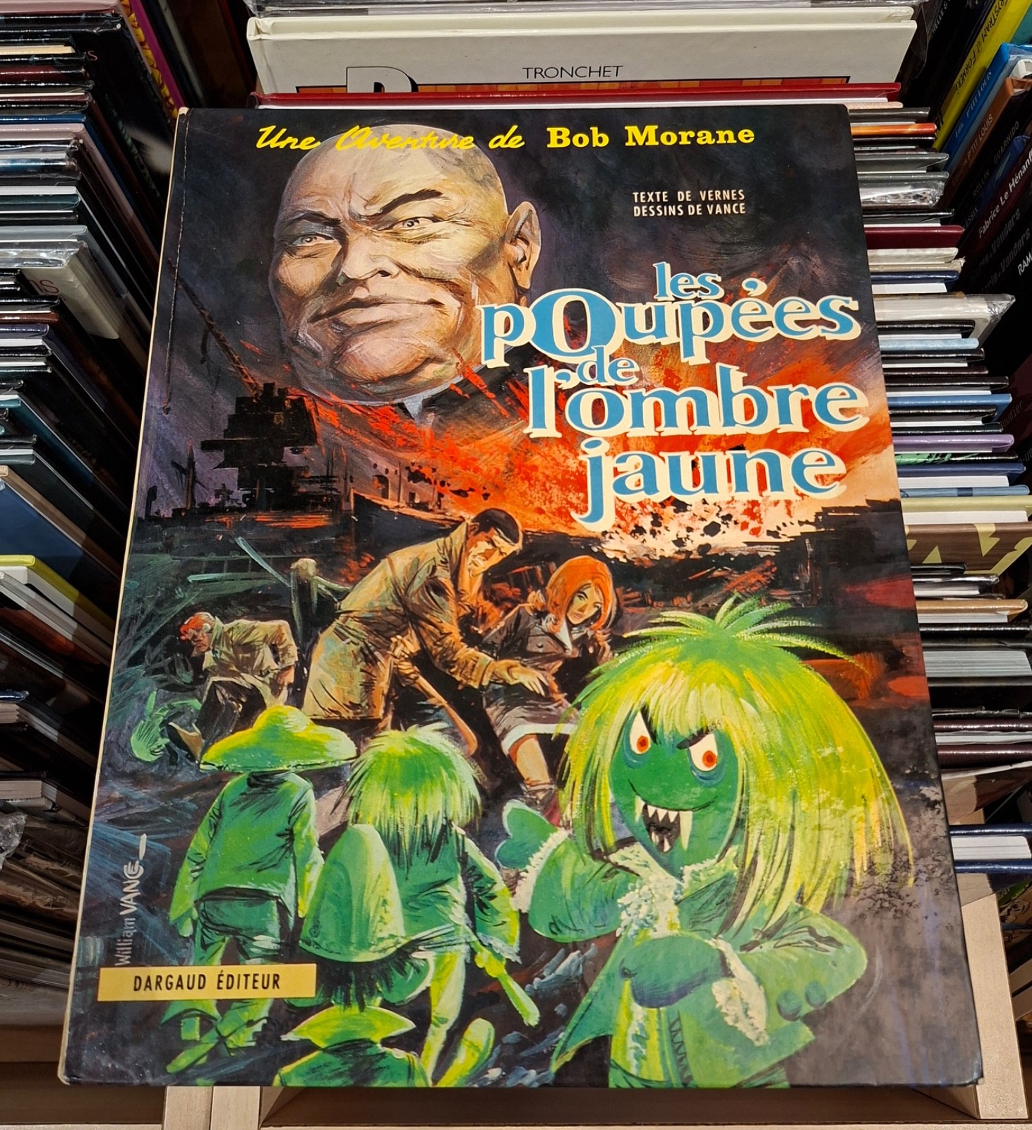 Bob Morane T.11 Les poupées de l'ombre jaune _ Vance _ Dargaud / E.O.  1970 TBE