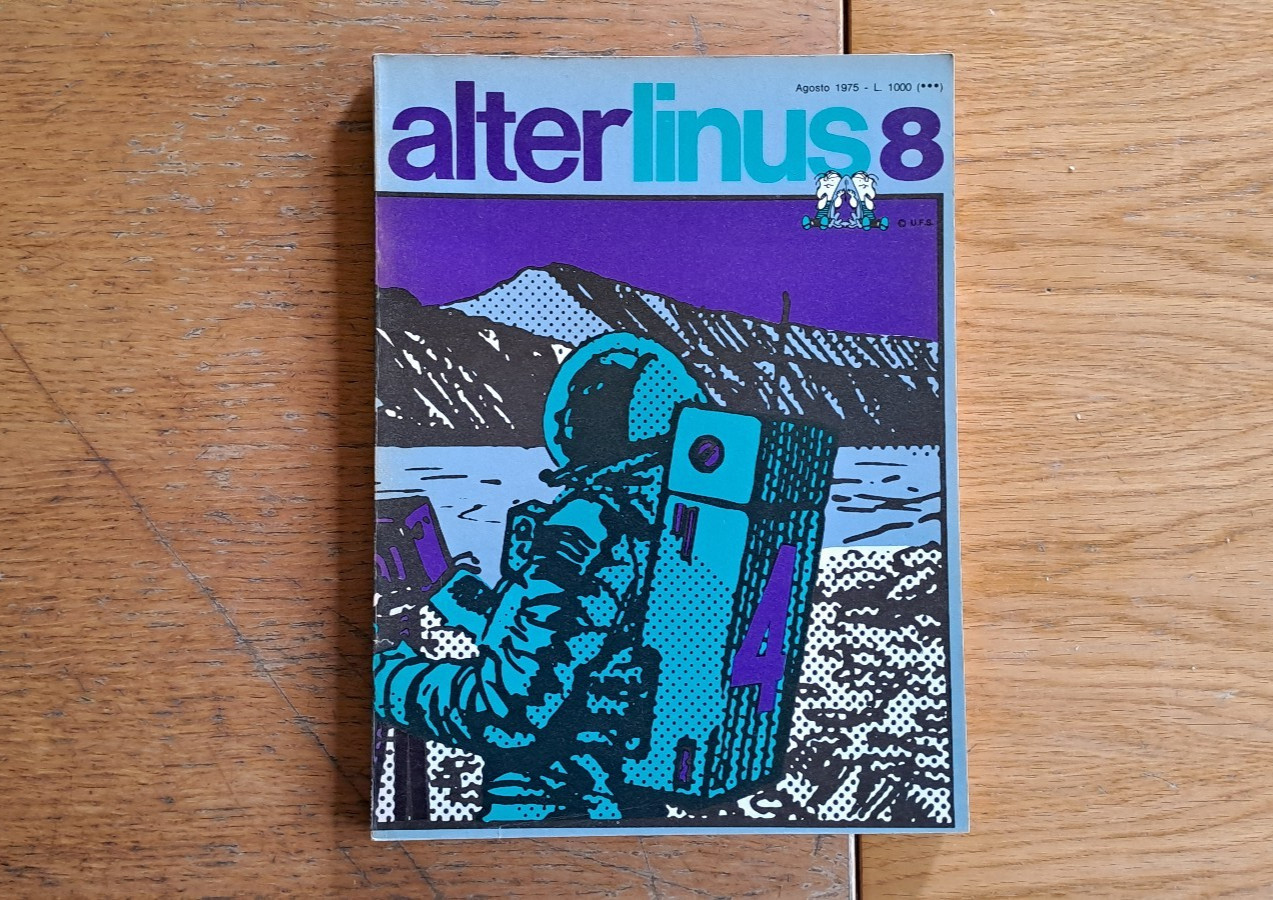 "AlterLinus" n.8, agosto 1975,  Milano Libri Edizioni, con Jeff Hawke ecc.