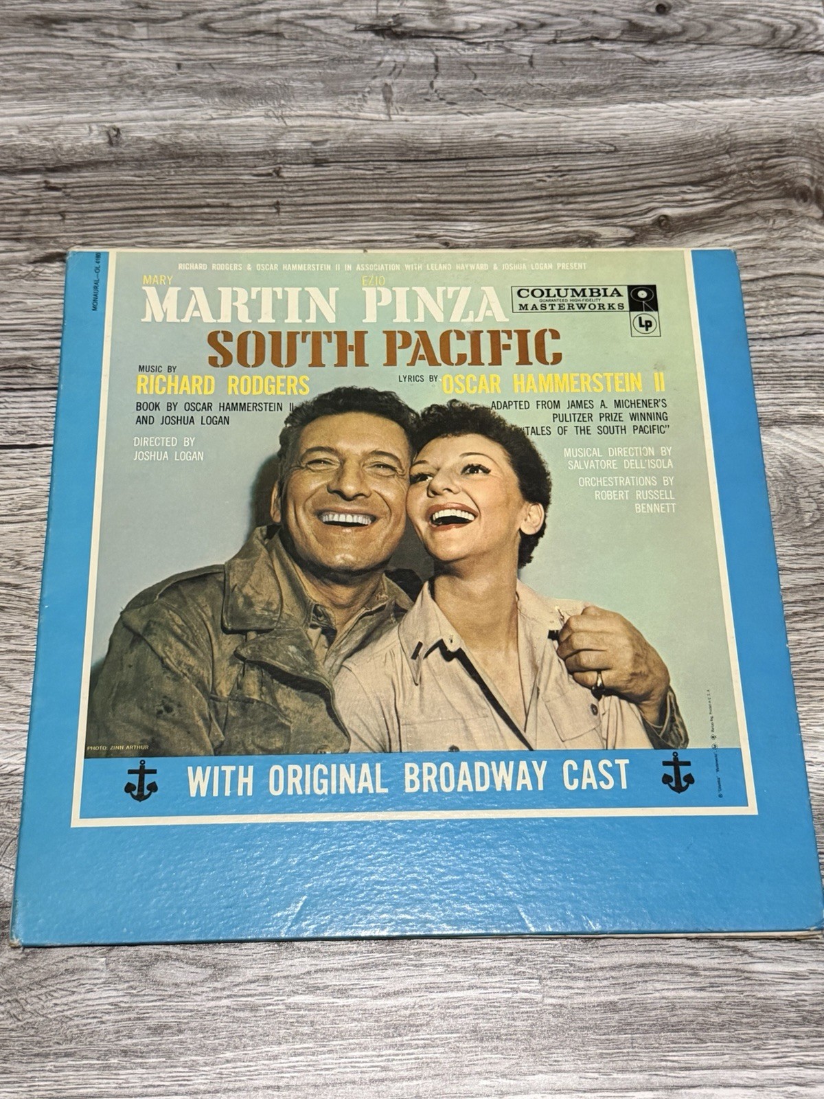 Martin Pinza South Pacific Original Broadway Cast Columbia Masterworks Vinyl LP