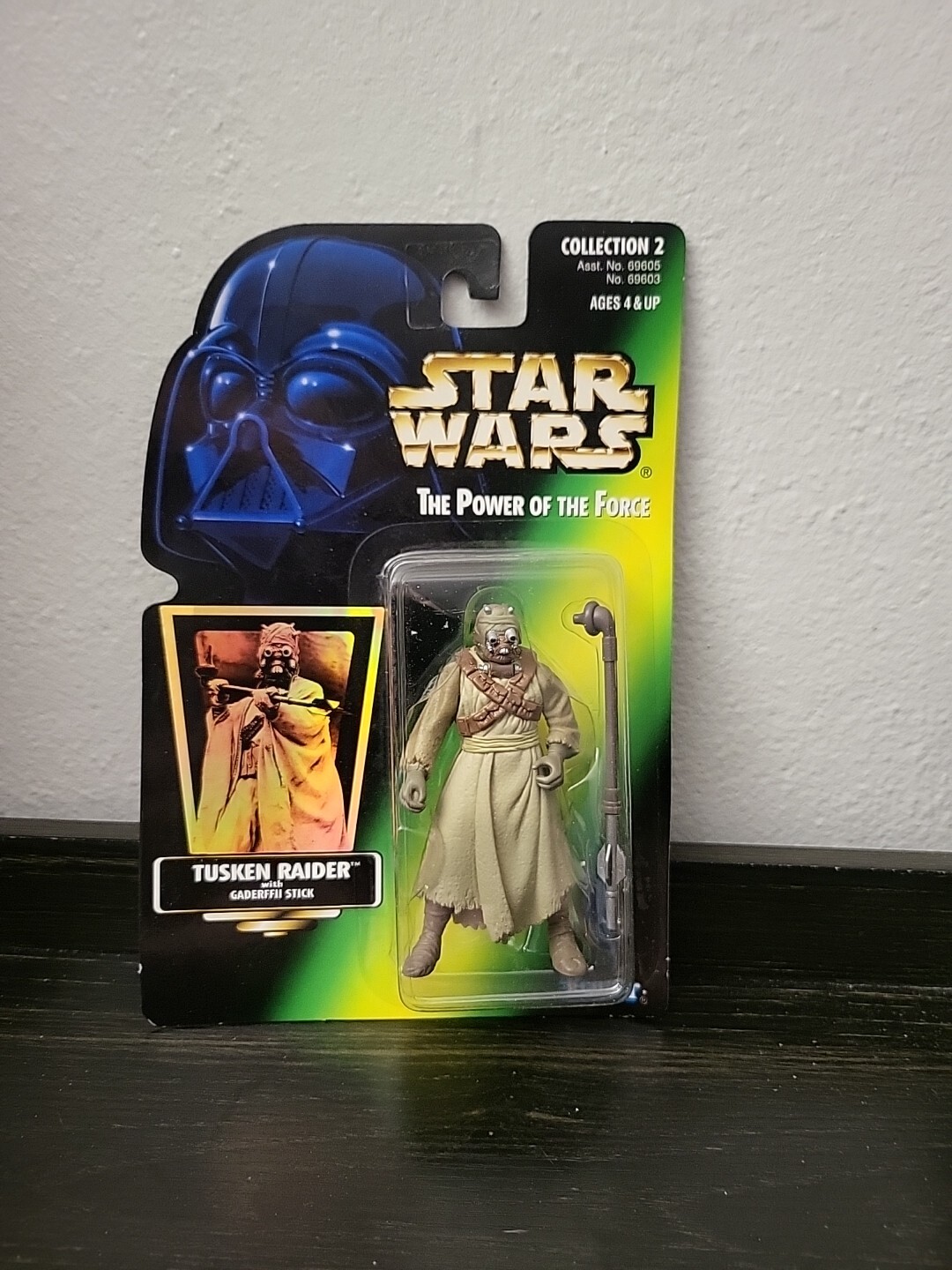 Kenner Star Wars POTF Green Card Tusken Raider con Bastone Gaderffi Battle Club A