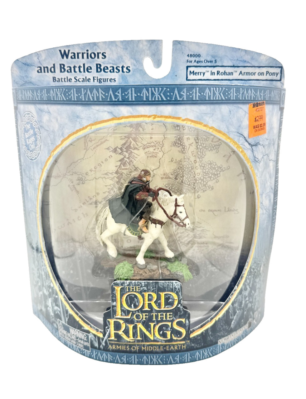 NEW Lord of the Rings Merry in Rohan Armor on Pony Battle Scale Figure Warriors