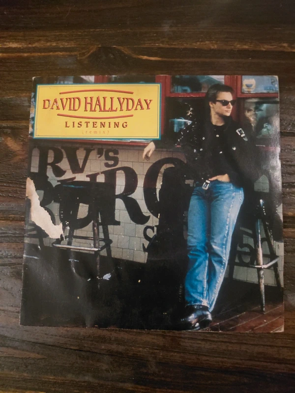 david hallyday listening remix mad mad world vinyl single 45 tours 1989