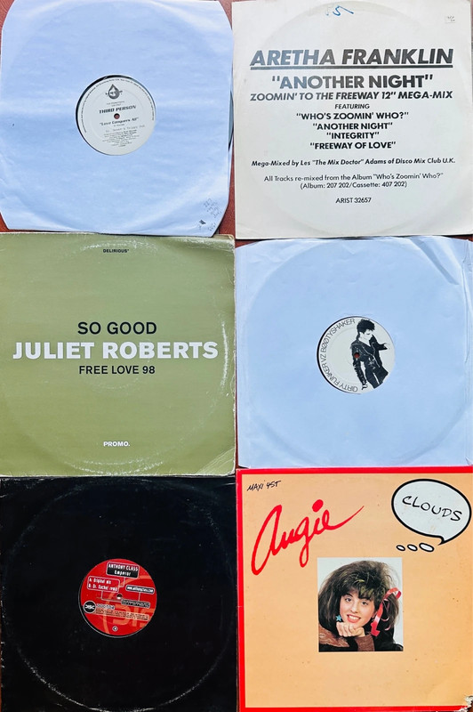 Lotto 6 vinile disco house trance electro minimal techno dance tribal acid garage italodisco 90/2000