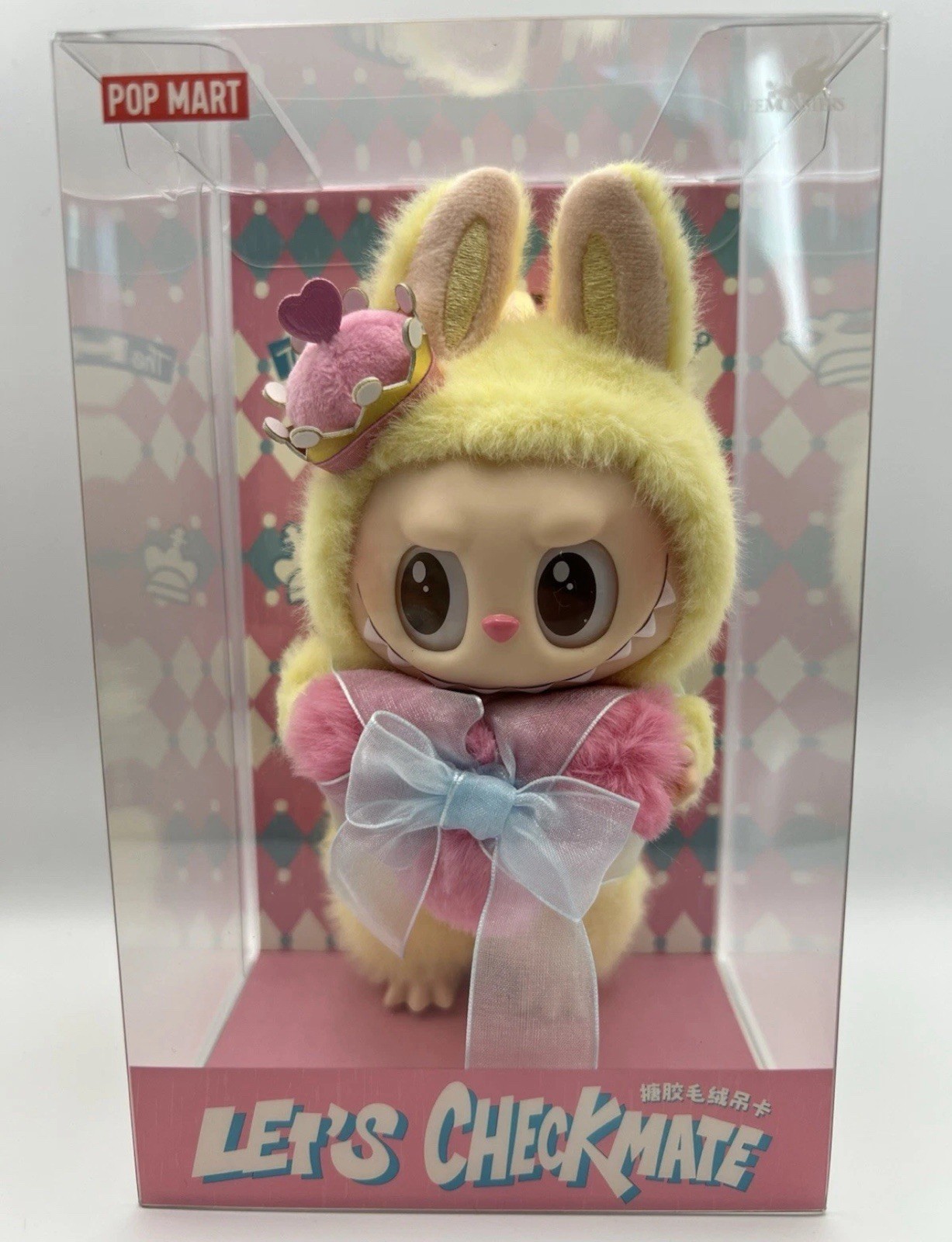 Autentico peluche in vinile POP MART LABU I MOSTRI Let’s Checkmate SIGILLATO
