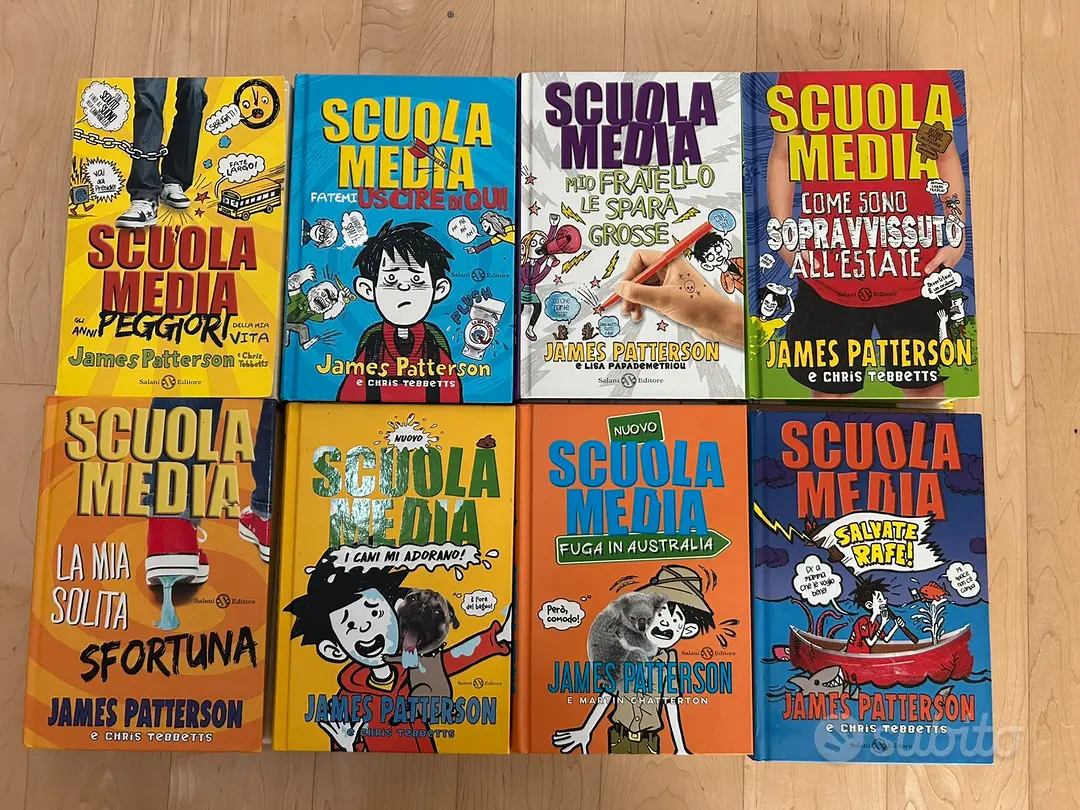 Primi 8 libri di “Scuola media” di James Patterson