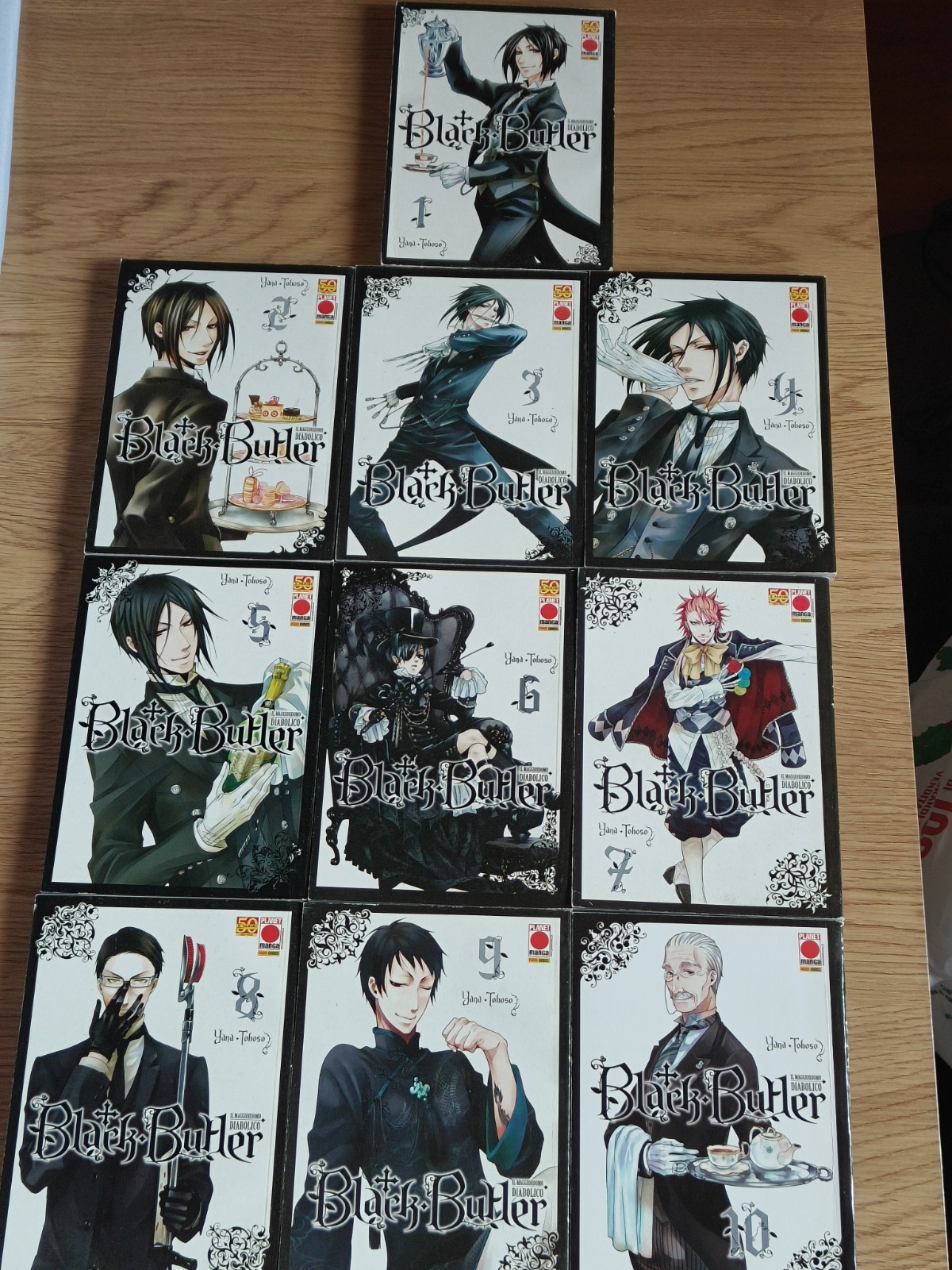 Planet Manga Black Butler vol. 1-10 lotto manga Yana Toboso