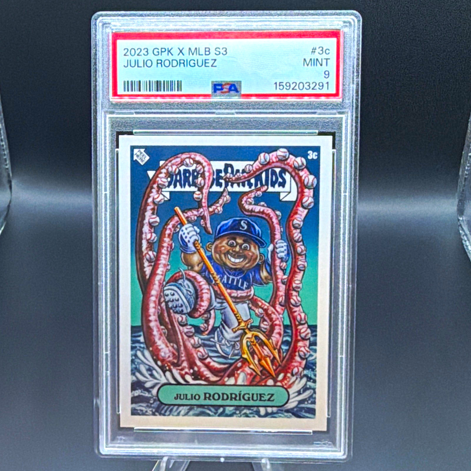Topps Garbage Pail Kids x MLB 2023 Serie 3 Julio Rodriguez #3c Classificato