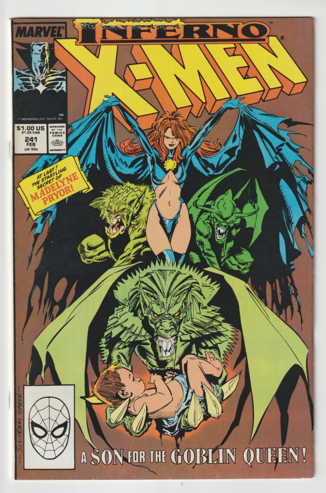 UNCANNY  X-MEN #241 (MARVEL) 1989 (VF 8.0)