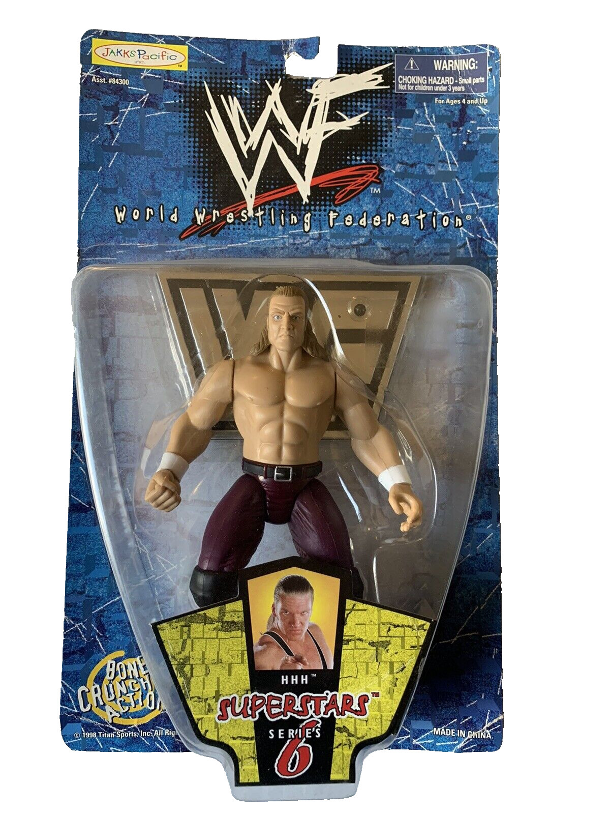 WWF Jakks Pacific HHH Triple H Superstars Series 6 Modellino Wrestling 