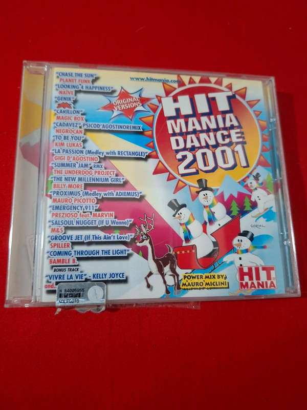 CD Hit Mania Dance 2001 - Raro con Courtesy Card originale