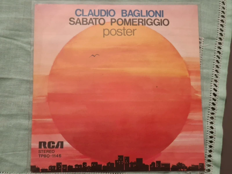 Baglioni 45 giri sabato pomeriggio - poster