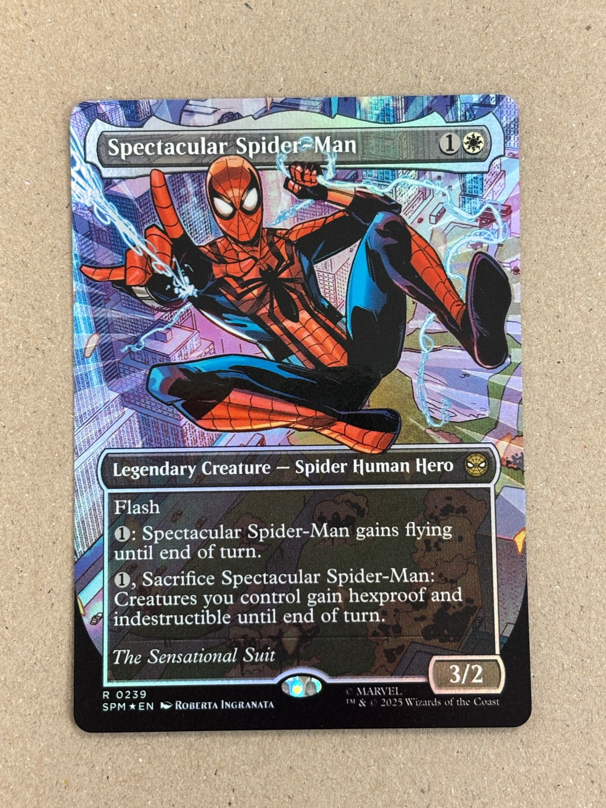 Spettacolare Spider-Man (0239) (senza confini) (foglio strutturato) - Marvel's Spider-Man