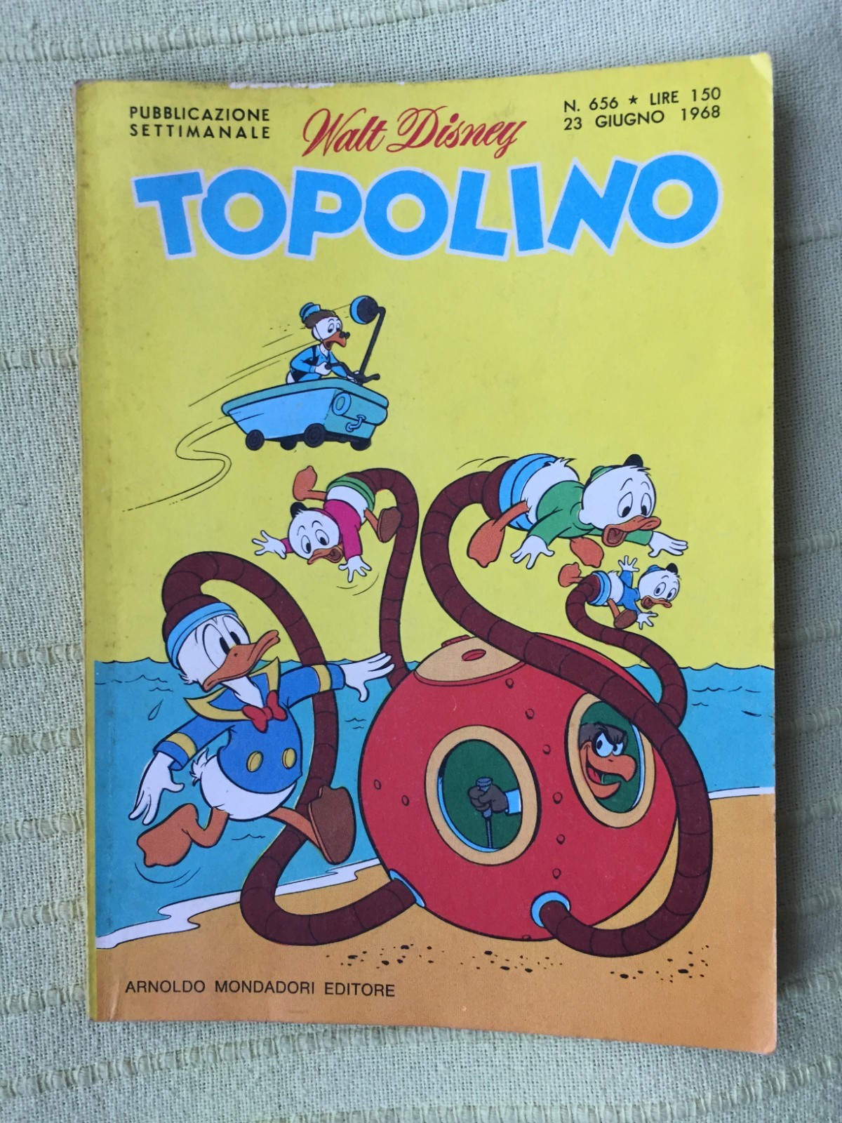TOPOLINO N° 656 - 23 GIUGNO 1968, CON I BOLLINI. OTTIMO+++