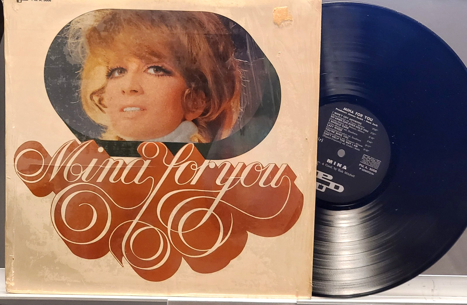 Mina for You 1969 LP Mazzini PDU Pld A 5006 EX in shrink Italy