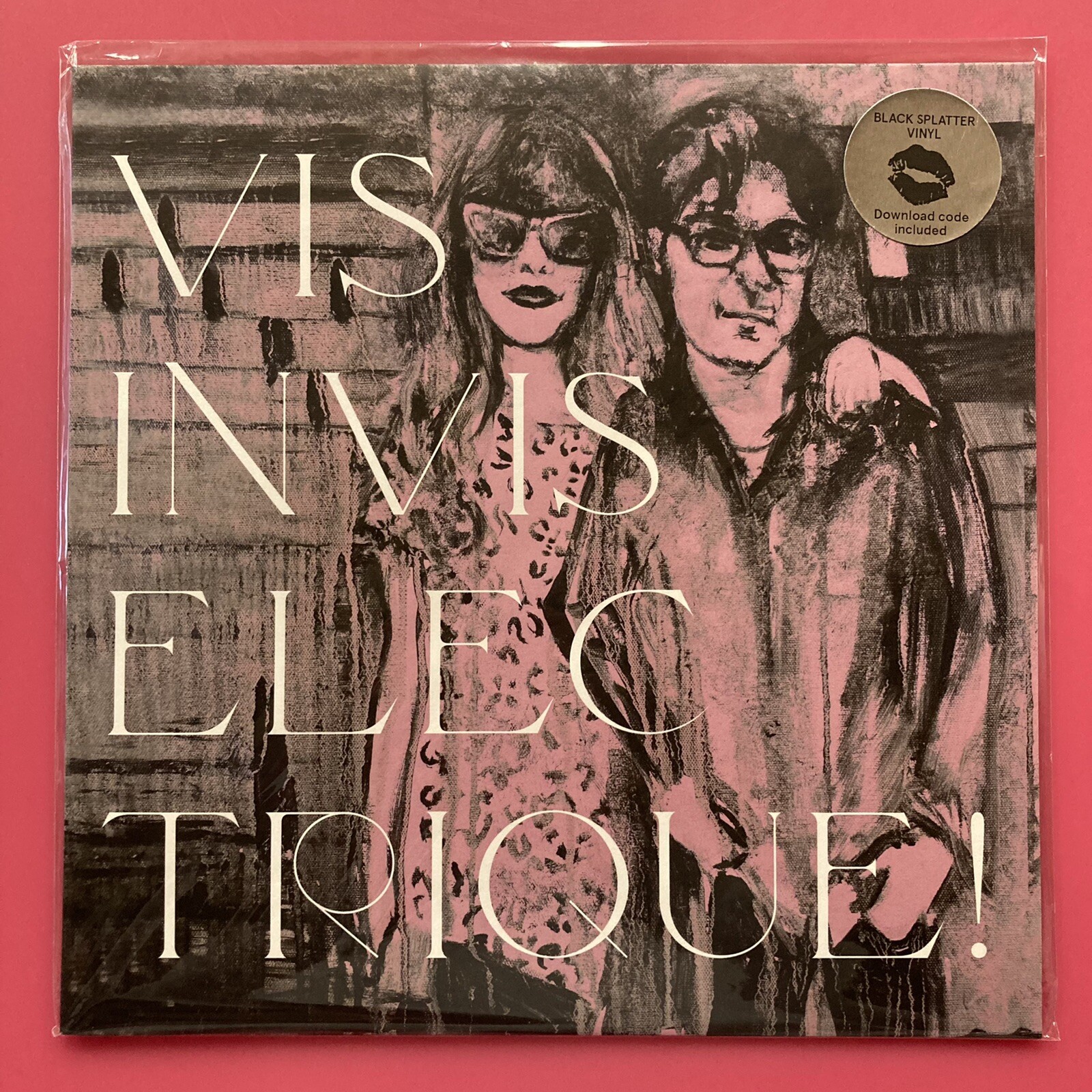 Vis Invis Electrique! ‎– Electrique Kiss LP Marble Vinyl Indie Punk Rock 2020 NY