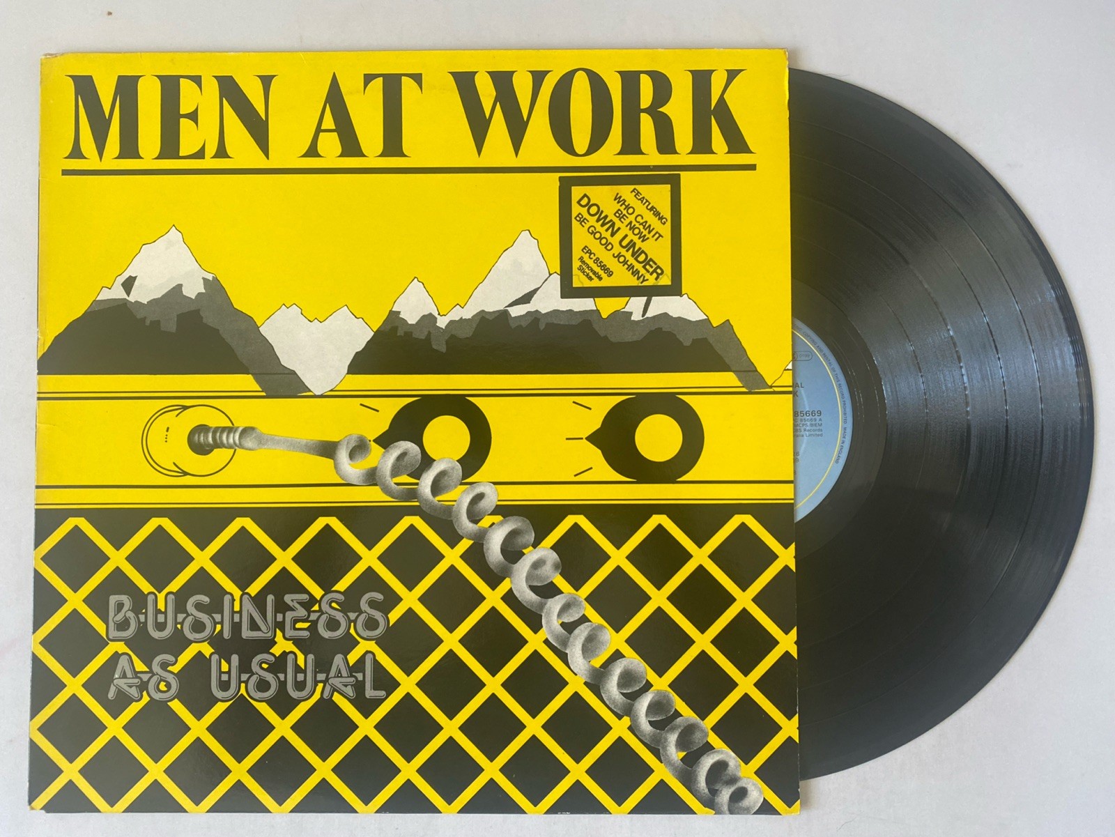 Men At Work - Business As Usual Vinyl LP Record EPC85669 EPIC 1982 Ex / Vg