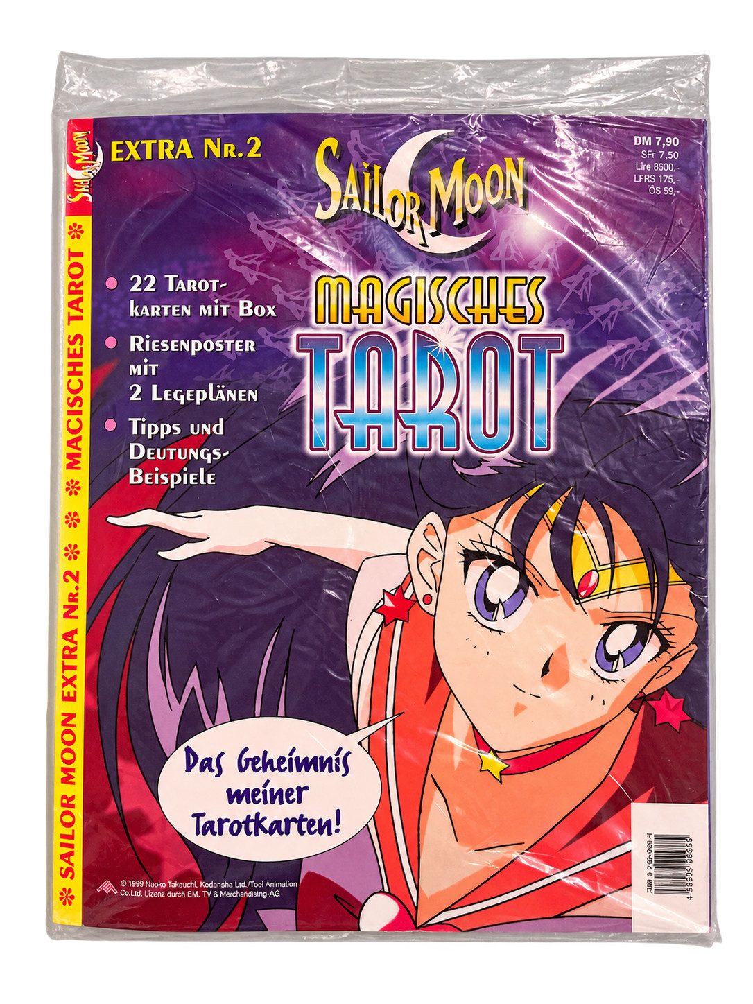 Sailor Moon Tarocchi EHAPA 1999 SIGILLATO Rivista Carte Poster Tedesco Vintage