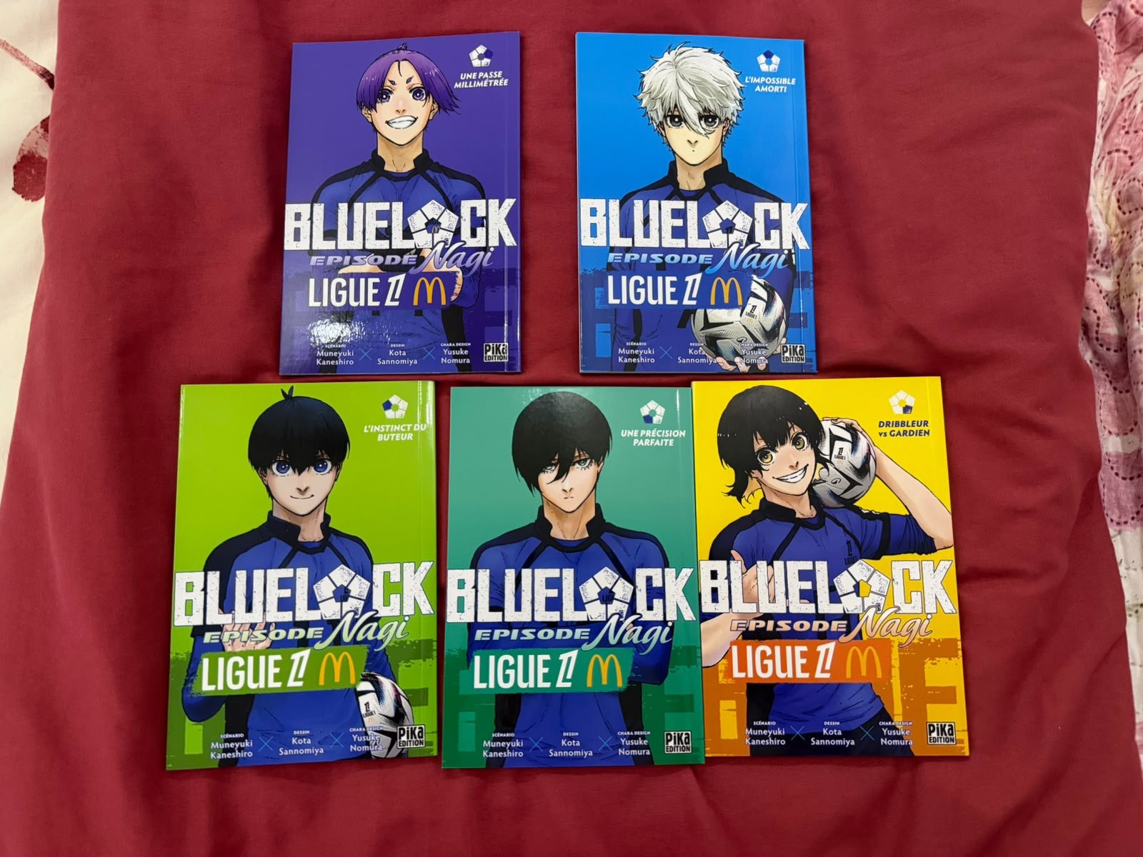Blue Lock x McDonald's France Exclusive Full Set 5 Manga Promo MINT