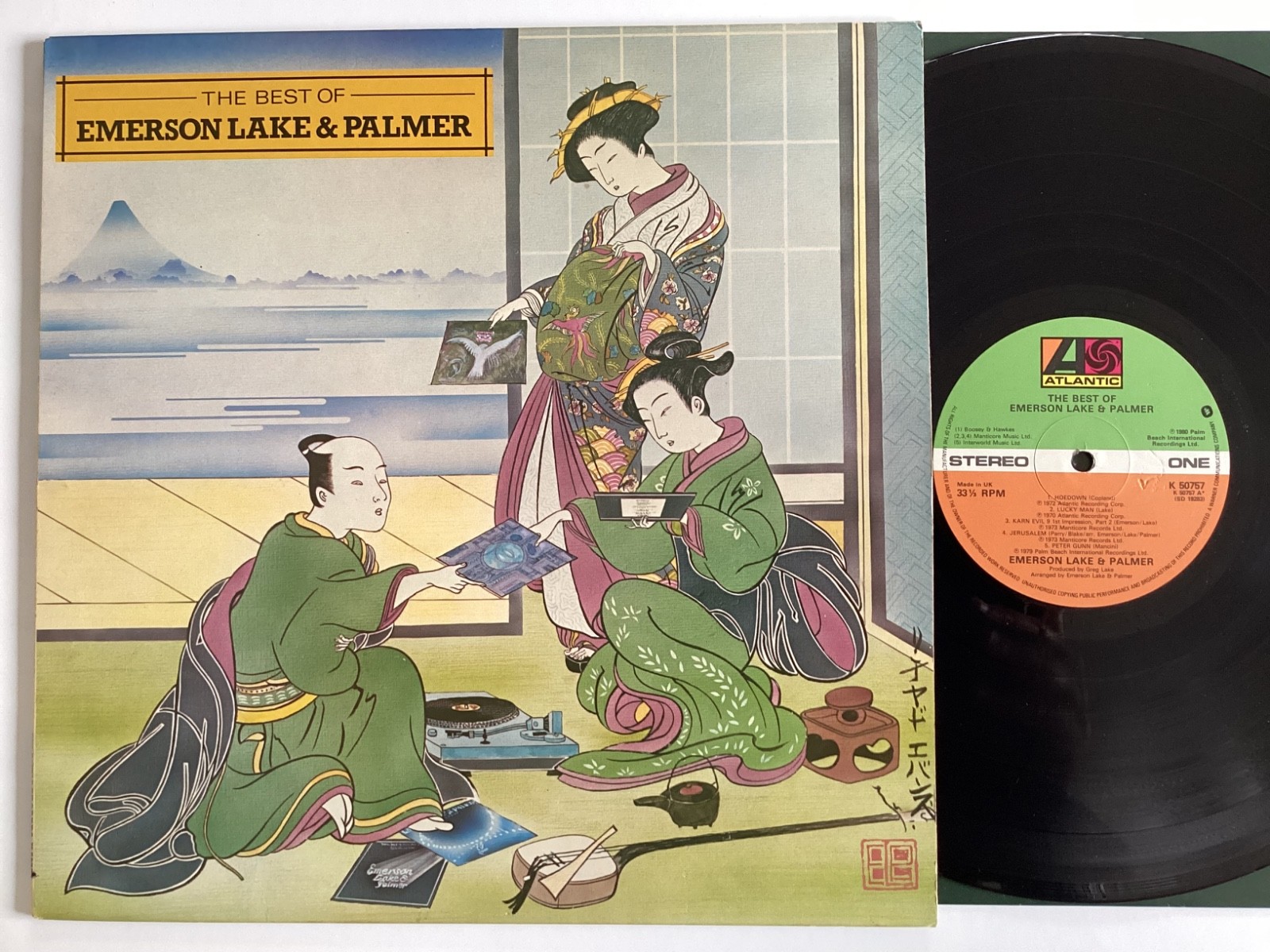 The best of EMERSON LAKE AND PALMER greatest hits VINYL LP 1980 EX COPY (9
