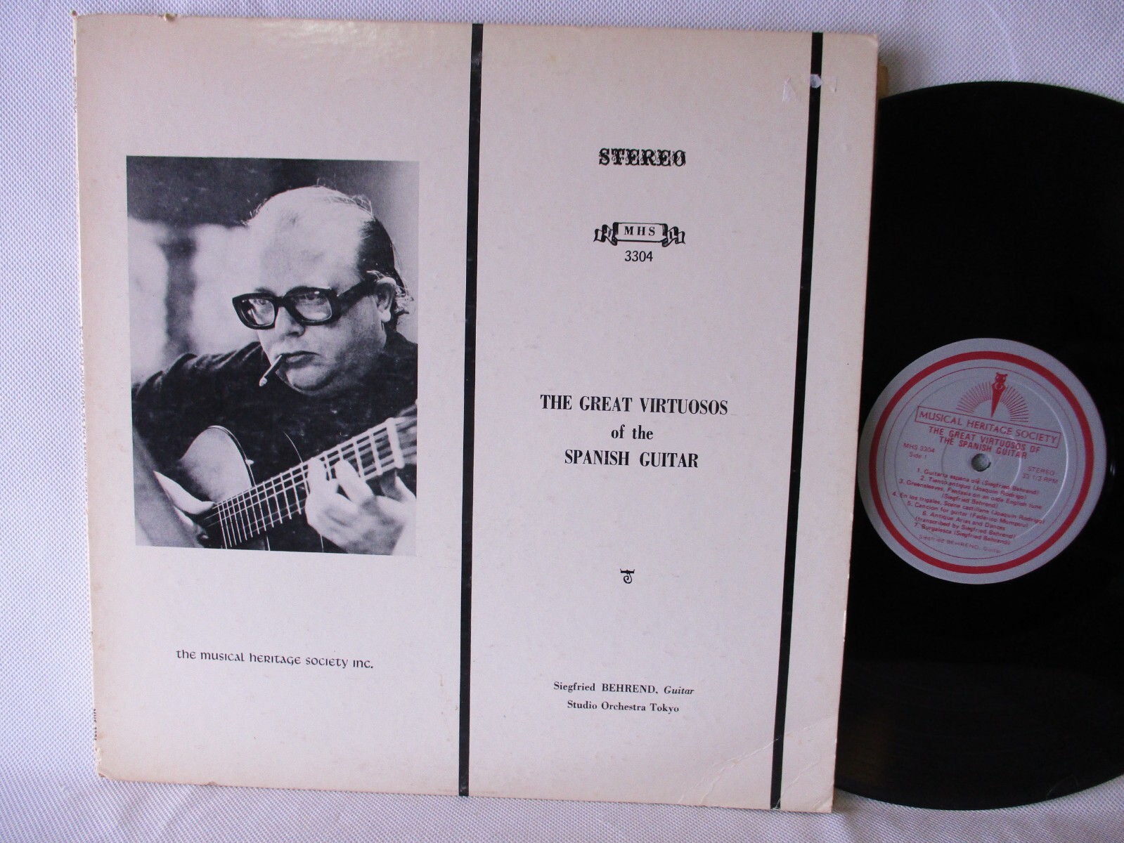 The Great Virtuosos Of The Spanish Guitar Siegfried Behrend VG++ MHS 3304 VG++