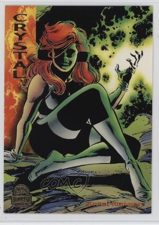 1994 Fleer Marvel Universe Series V Super Heroes Crystal #146 c2s