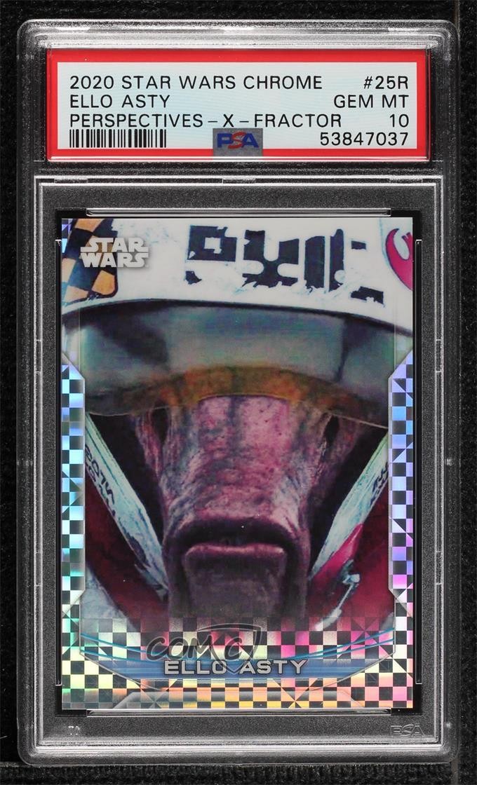 2020 Topps Star Wars Chrome Perspectives X-Fractor 48/99 Ello Asty #25 07qw