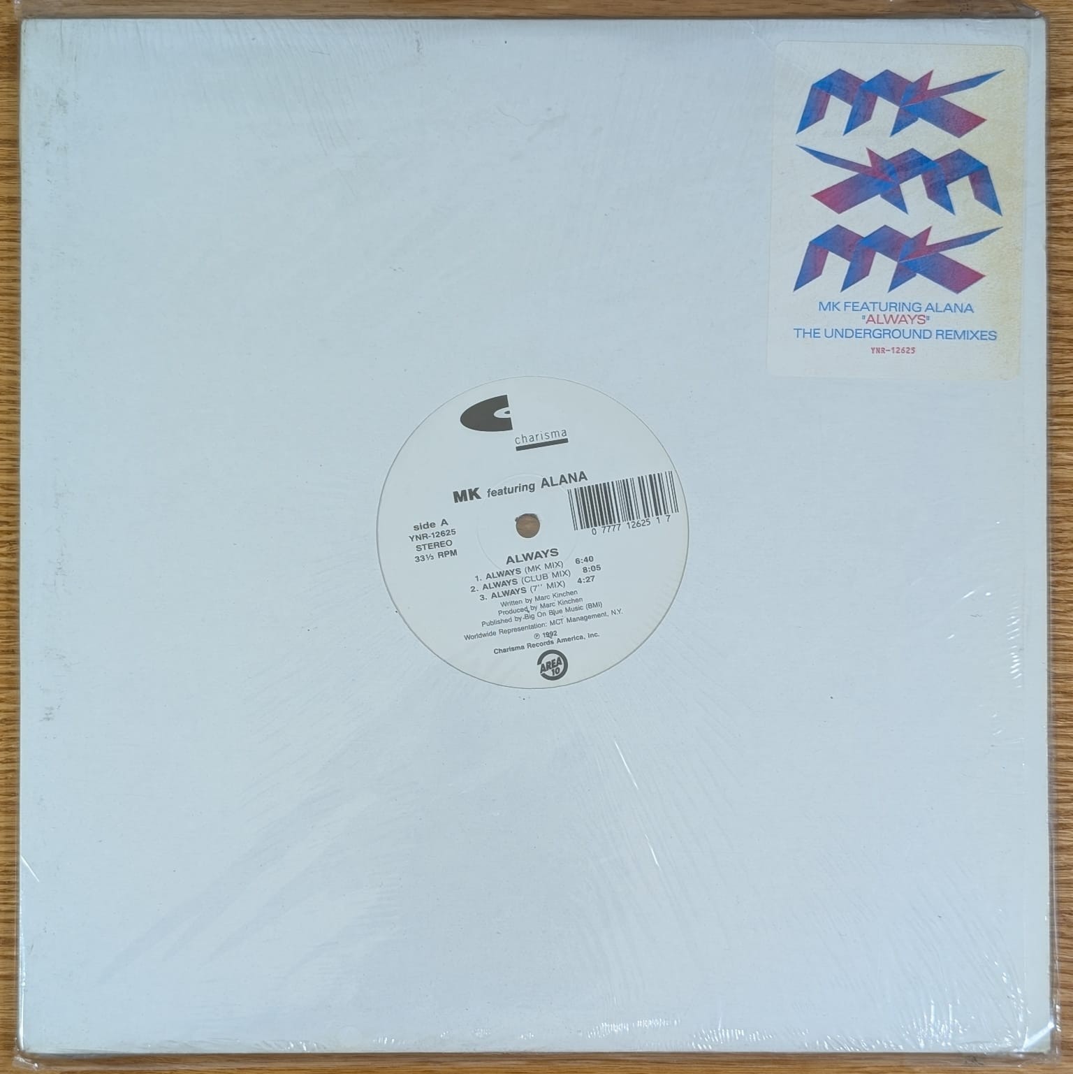 MK FEATURING ALANA – ALWAYS -  VINYL LP - X23