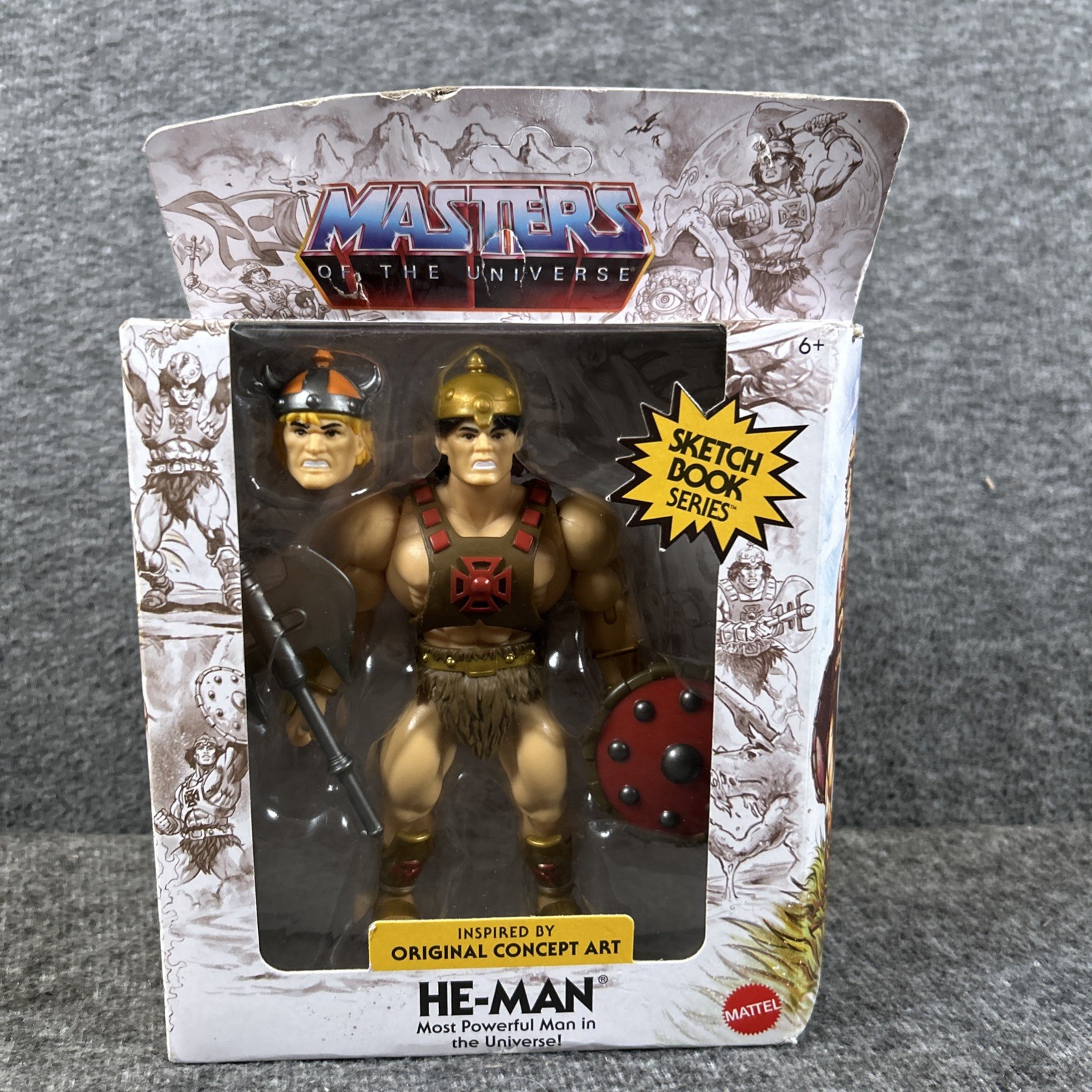 Masters of the Universe He-Man Sketchbook Series concept art originale sigillato nuovo con scatola