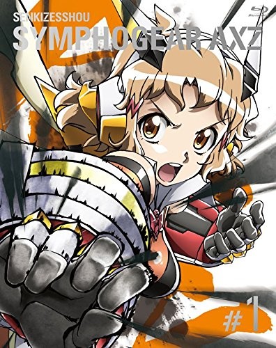 Senki Zesshou Symphogear AXZ Vol.1 Edizione Limitata Blu-ray CD Bo... forma libro JP