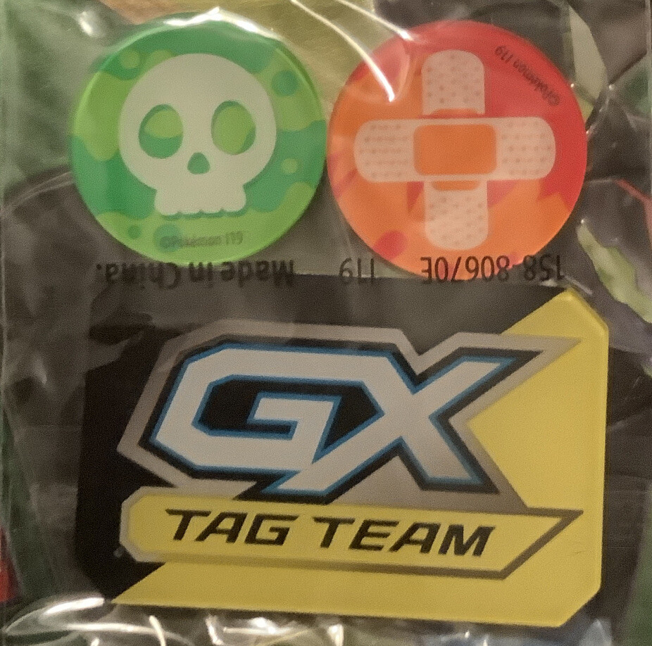 Pokemon TCG Acrilico GX Tag Team Giallo Contatore Veleni e Danni