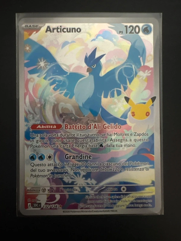 pokémon 30° anniversario articuno