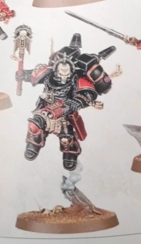 Chaplain space marines sur grappe warhammer 40000