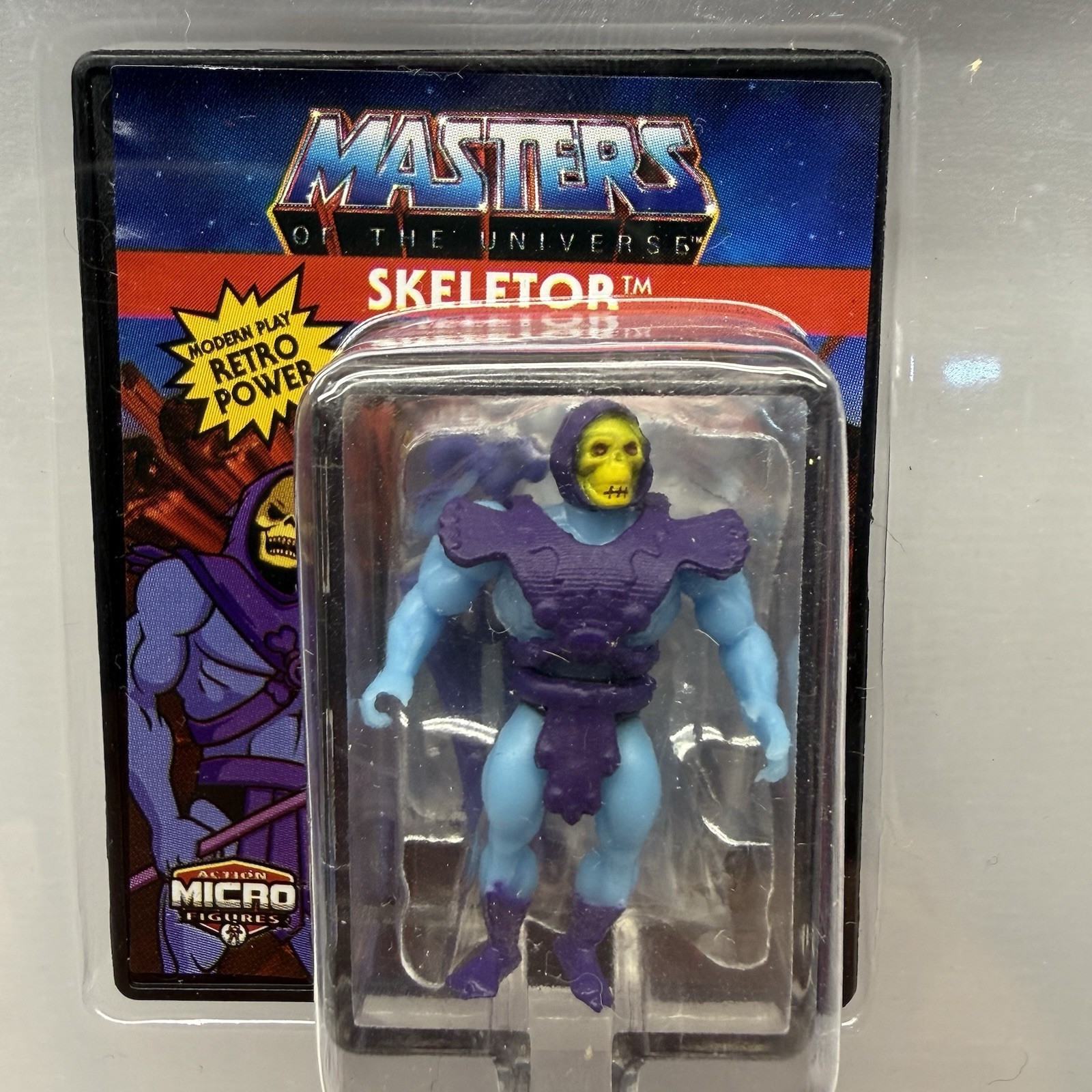 Scheletro microfigure Masters of the Universe più piccole del mondo nuovo in confezione