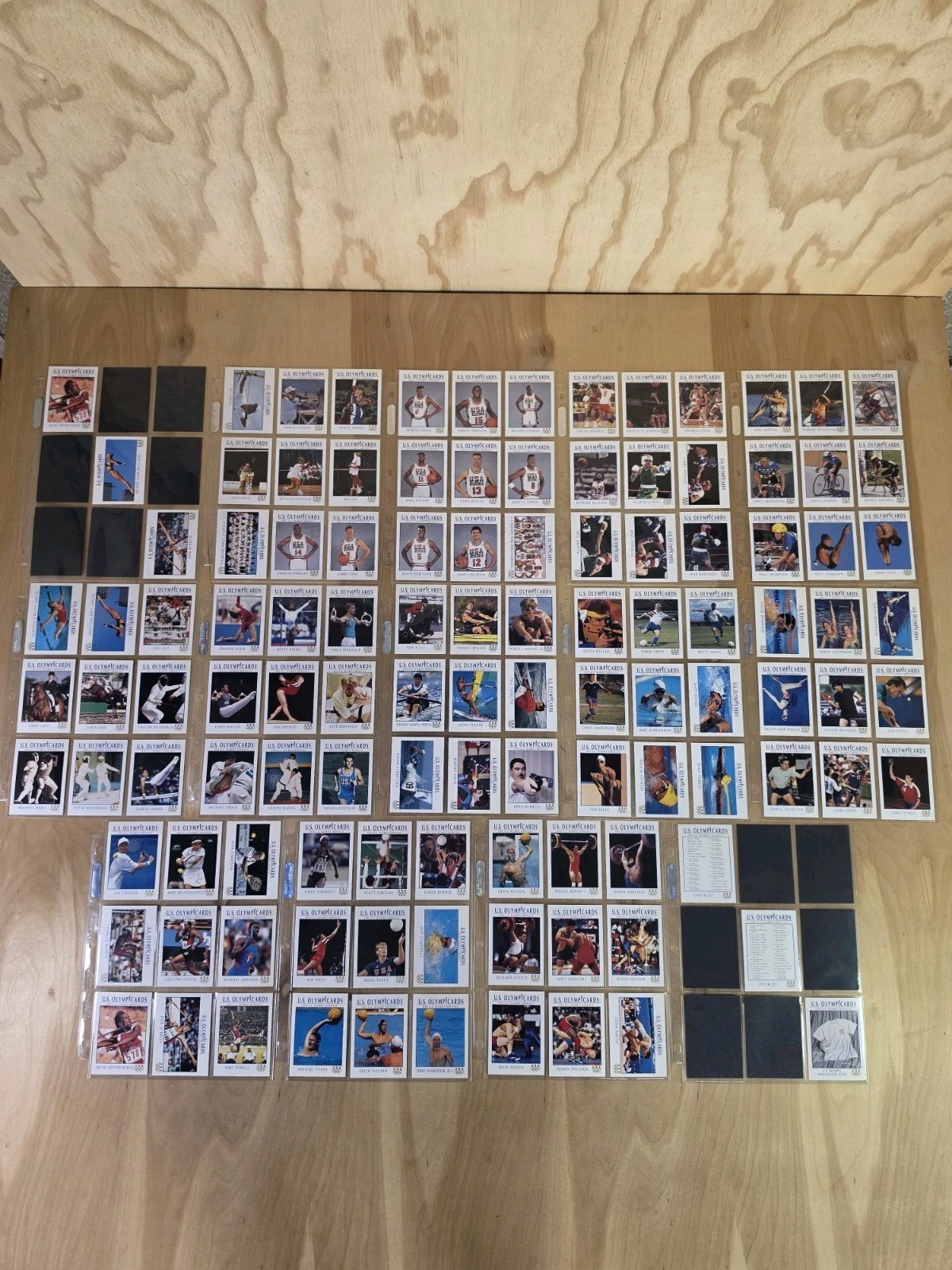 Set completo carte collezionabili Olympic Hopefuls Impel 1992 #1-110 quasi nuove
