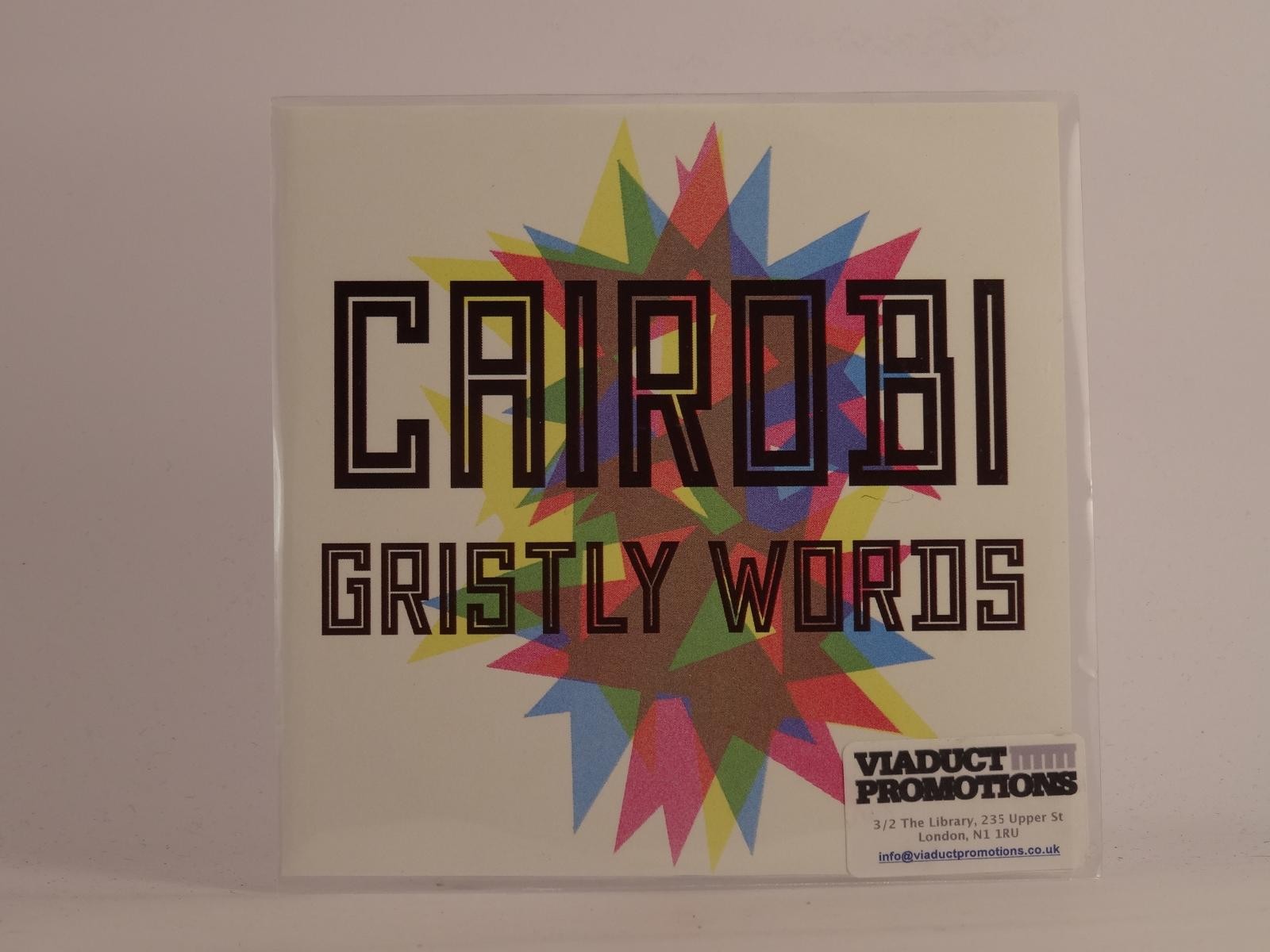 CAIROBI GRISTLY WORDS (E79) 1 Track Promo CD Single plus Picture Sleeve 