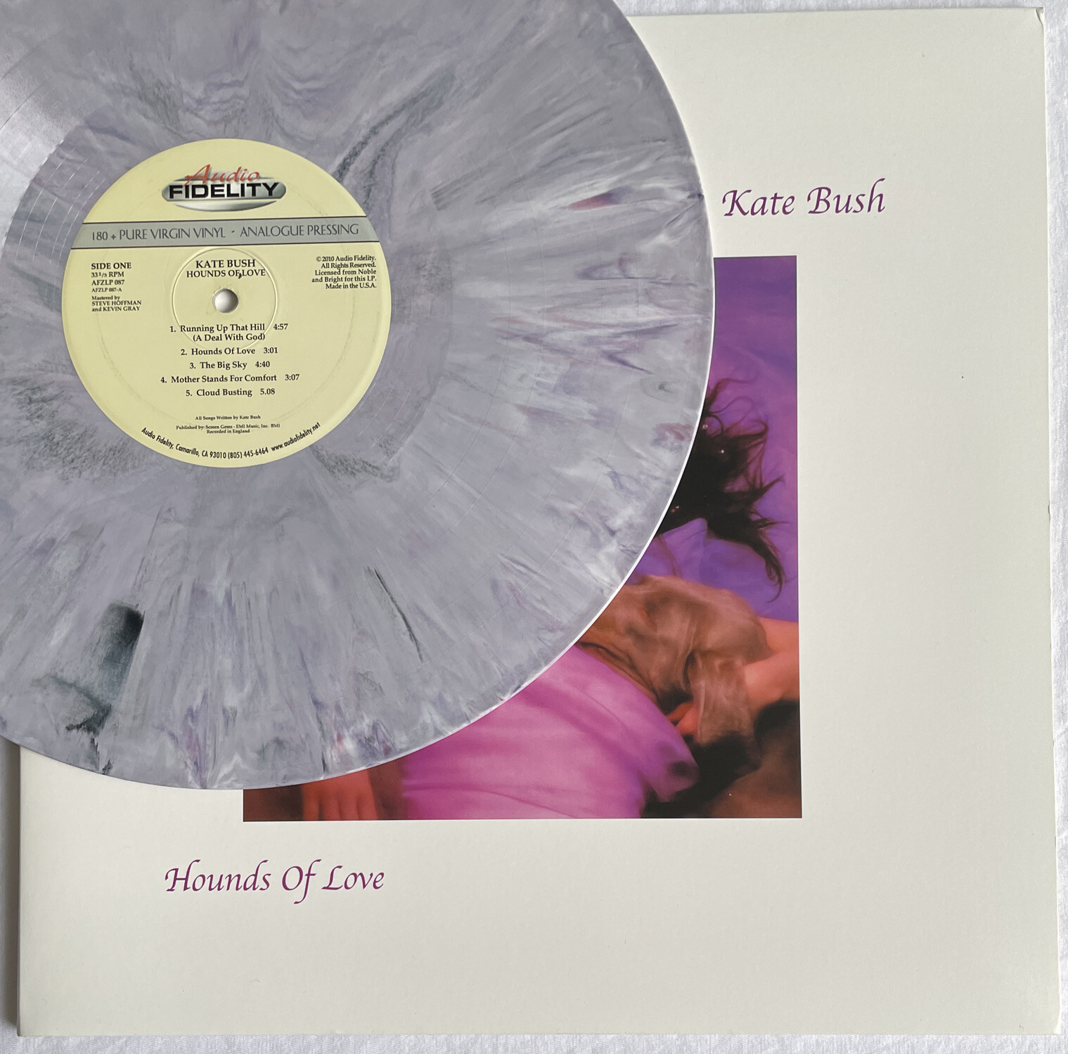 KATE BUSH -Hounds Of Love- Audio Fidelity Marbled Vinyl 2010 Limited Edition